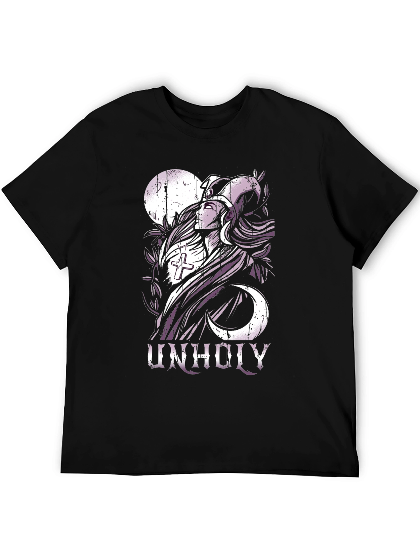 Unholy Graphic Print Black T-Shirt