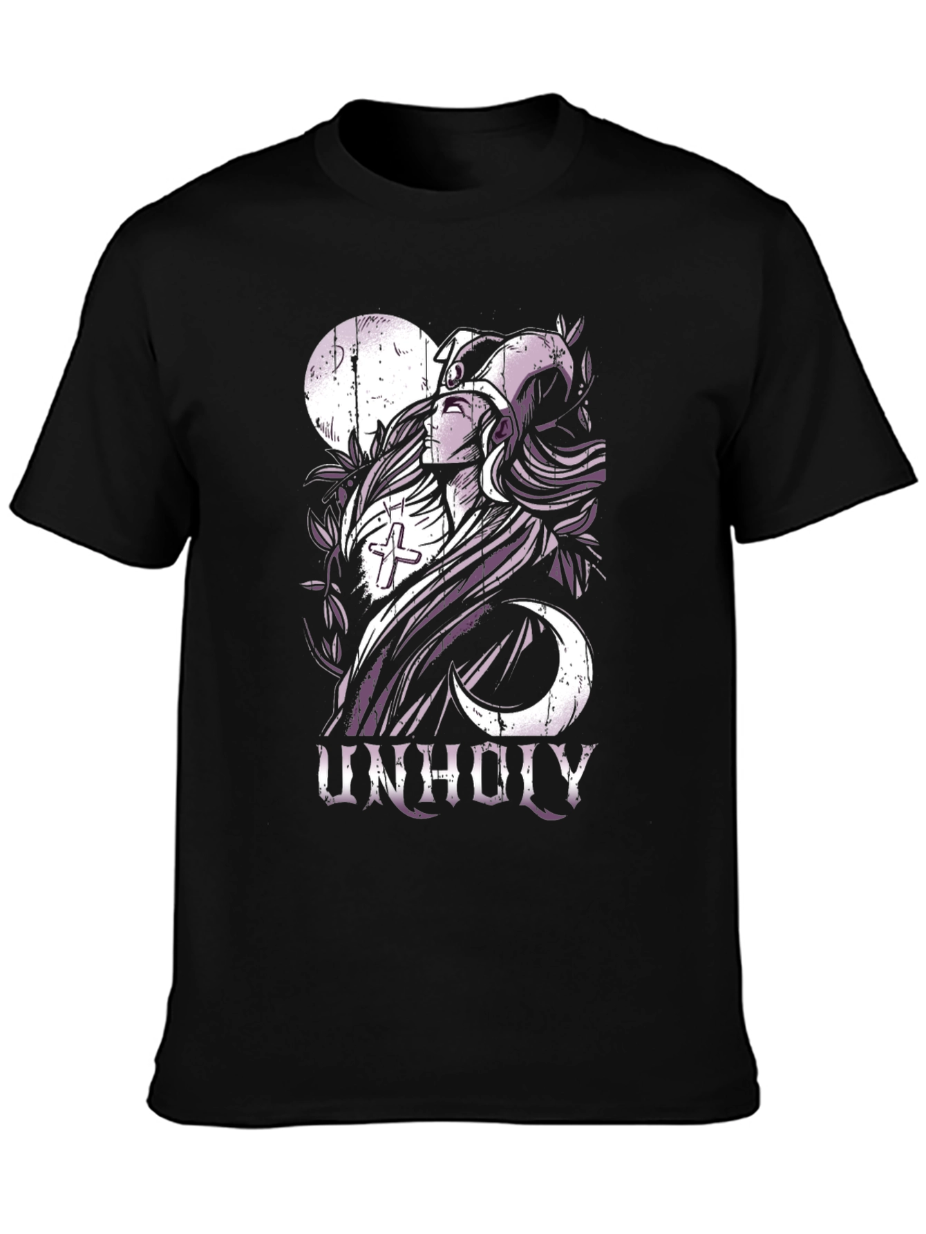 Unholy Graphic Print Black T-Shirt