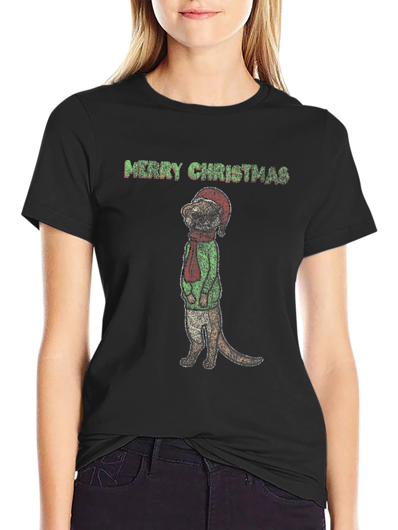 Merry Christmas Meerkat T-Shirt