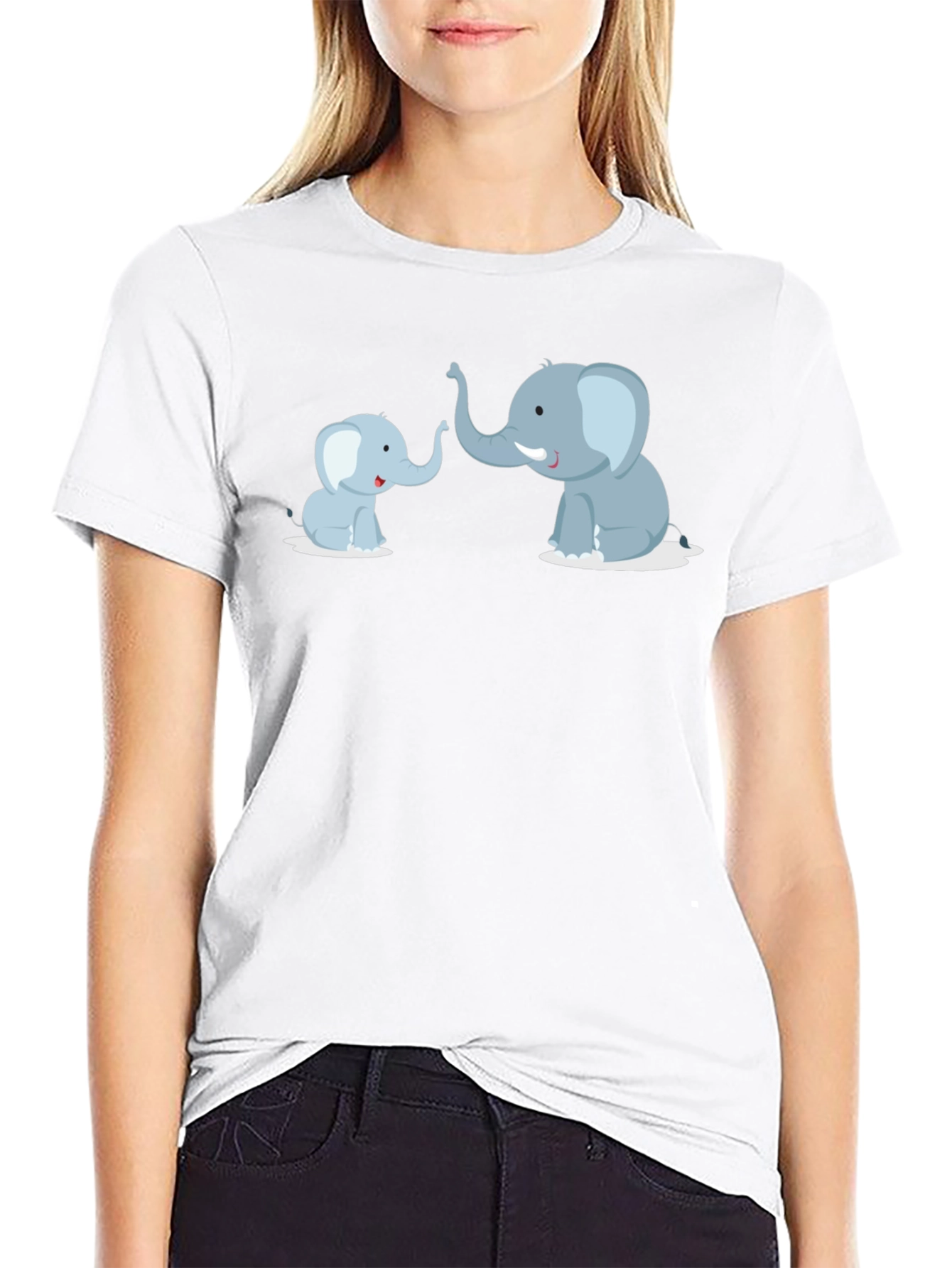 Elephant Family T-Shirt - Cute Graphic Tee