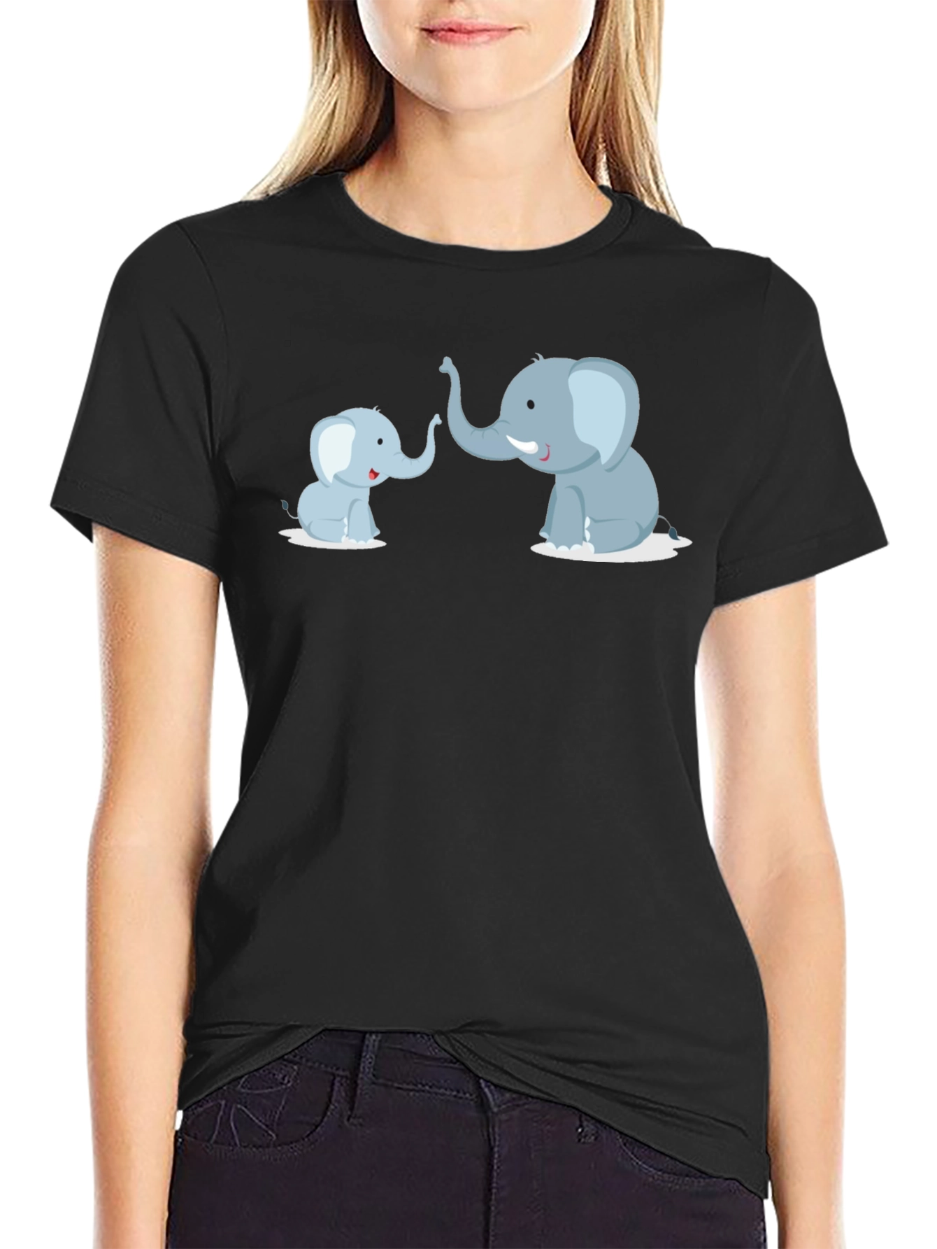 Elephant Family T-Shirt - Cute Graphic Tee