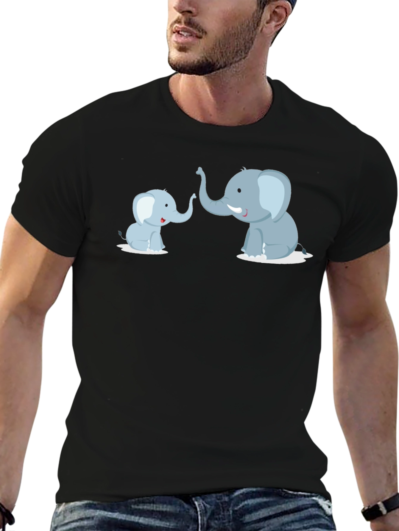 Elephant Family T-Shirt - Cute Graphic Tee