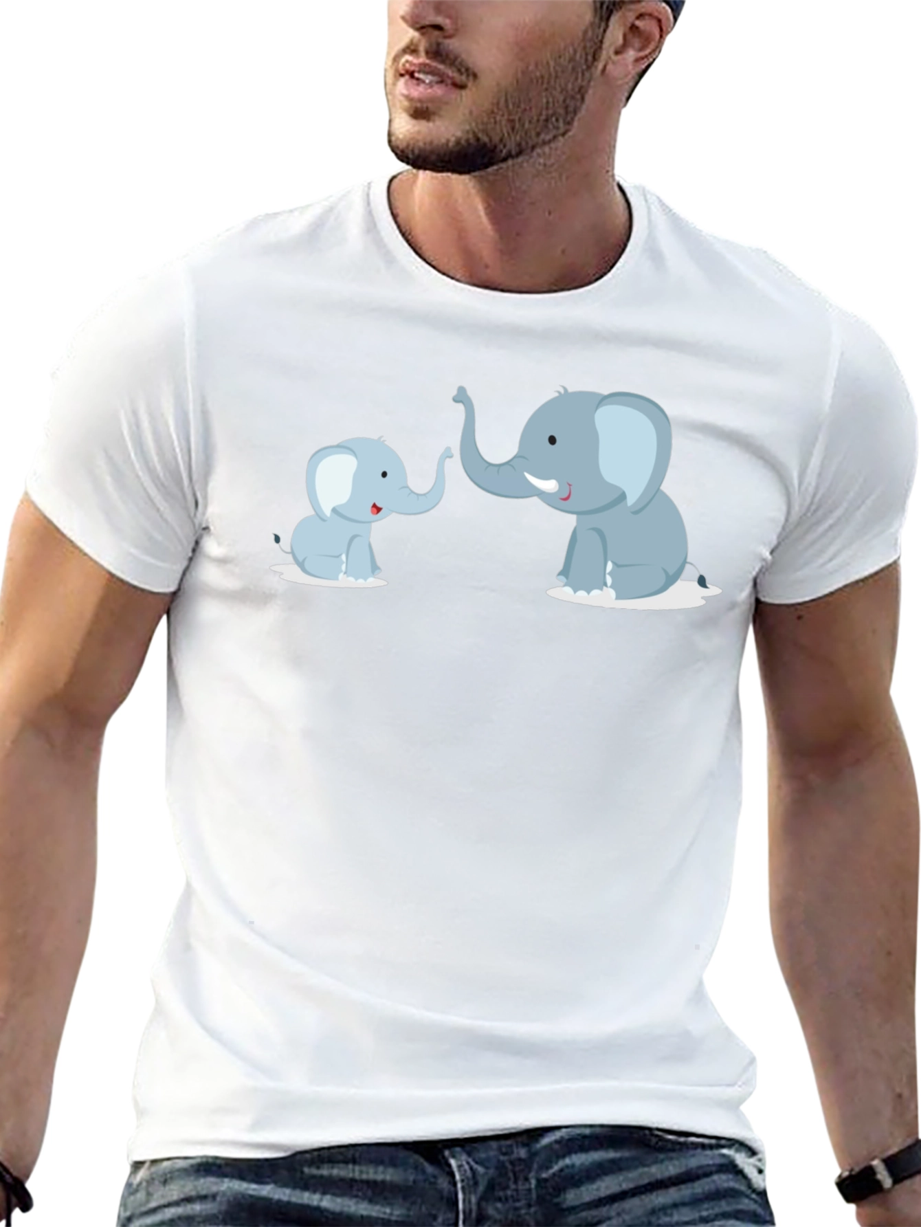 Elephant Family T-Shirt - Cute Graphic Tee