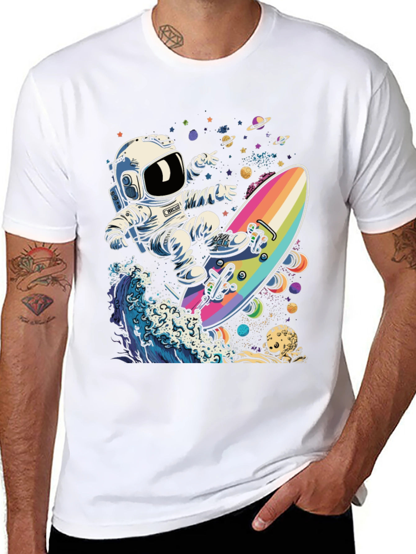 Astronaut Skateboarder T-Shirt