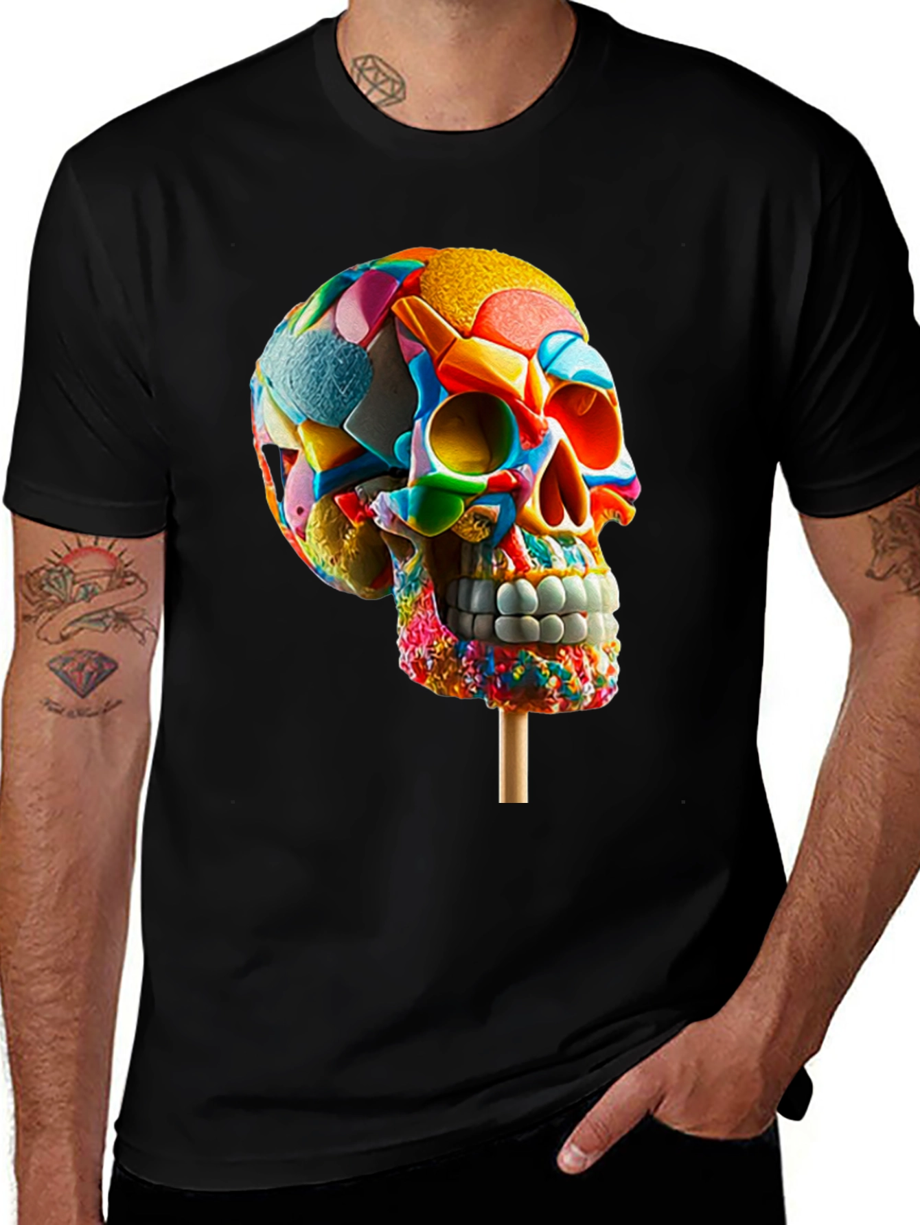 Candy Skull T-Shirt - Sweet & Spooky