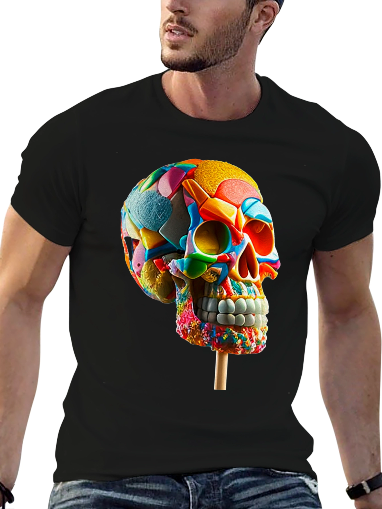 Candy Skull T-Shirt - Sweet & Spooky