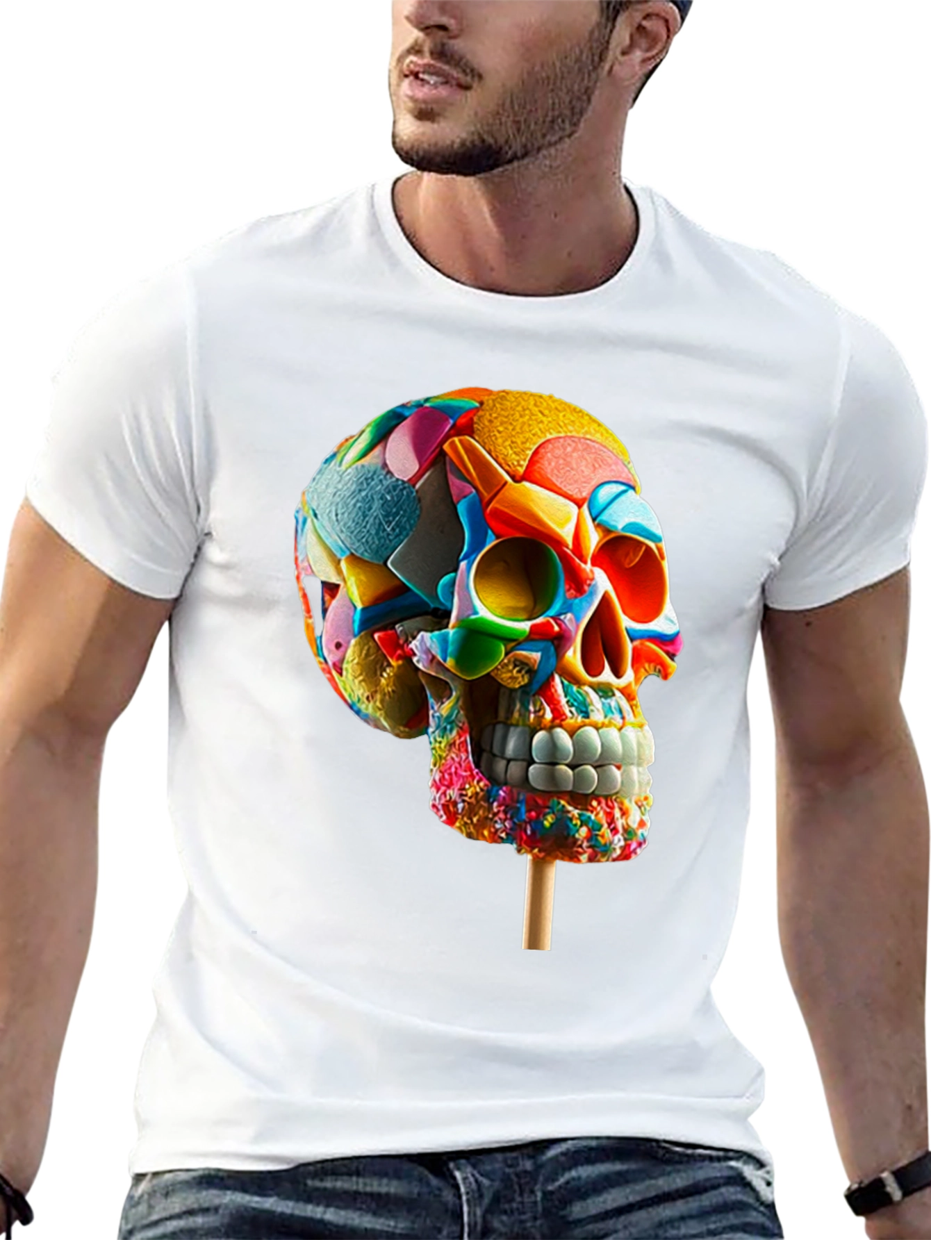 Candy Skull T-Shirt - Sweet & Spooky