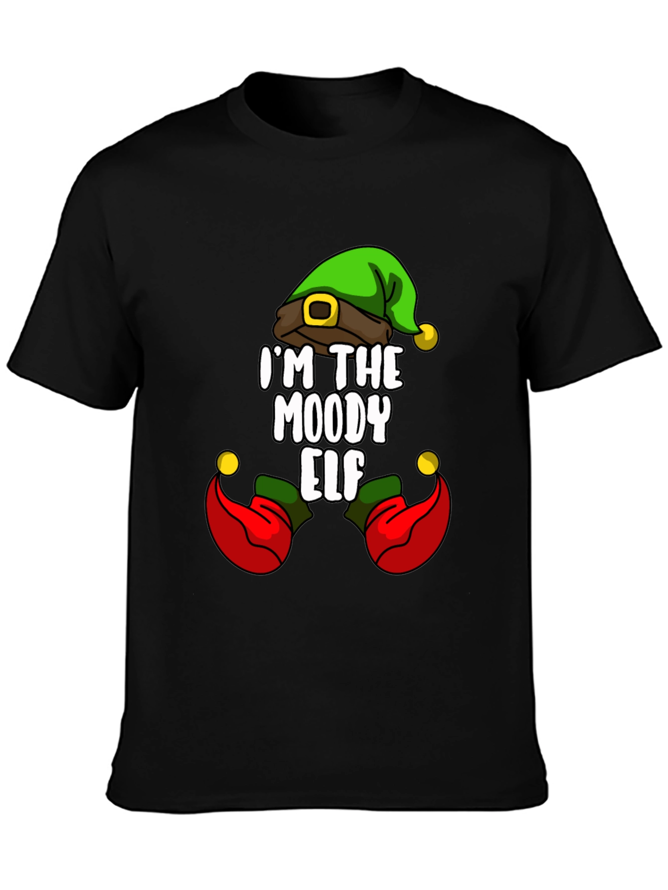 Moody Elf T-Shirt - Funny Christmas Tee