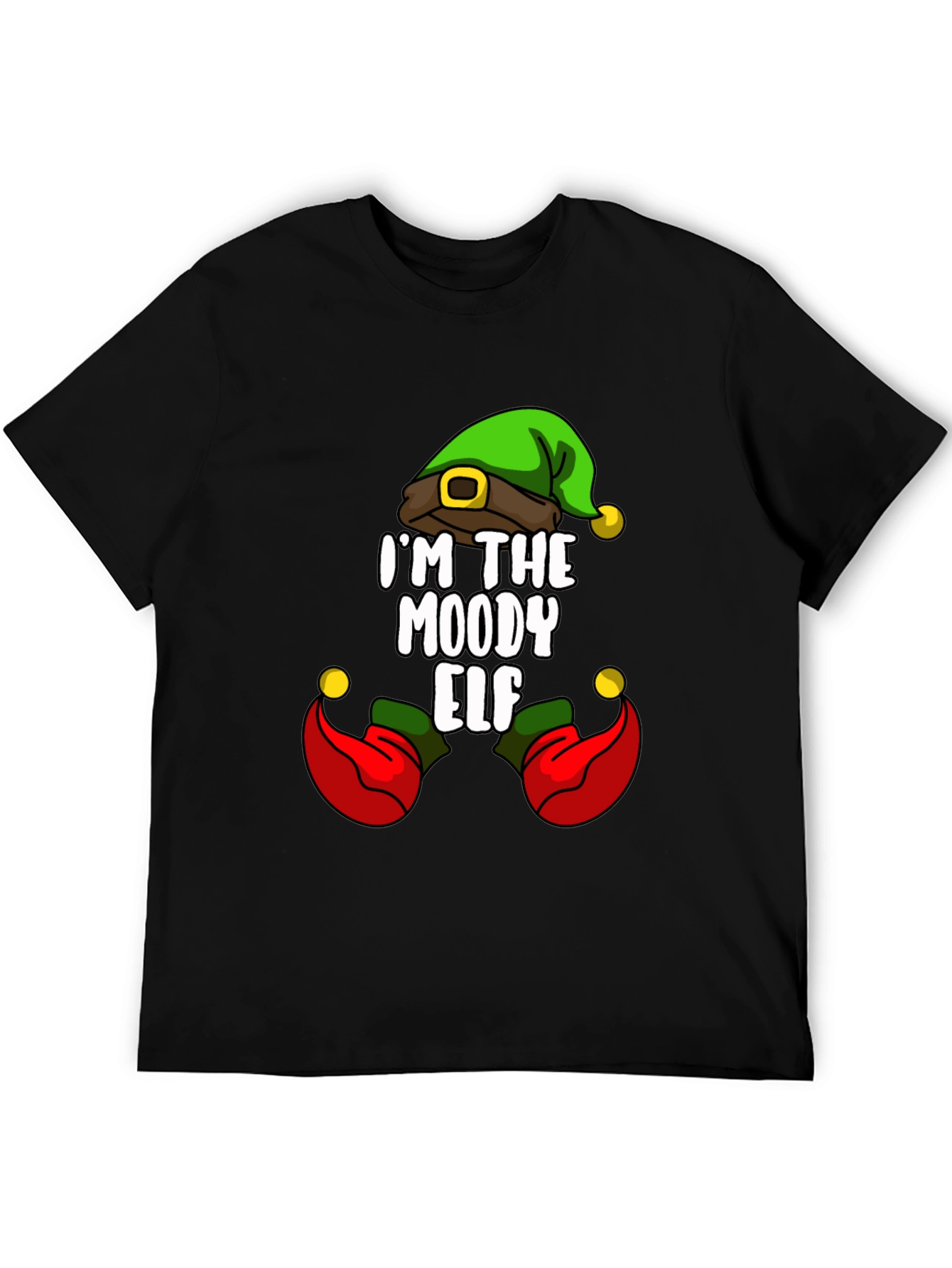 Moody Elf T-Shirt - Funny Christmas Tee
