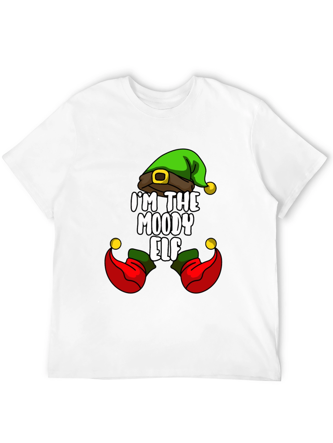Moody Elf T-Shirt - Funny Christmas Tee