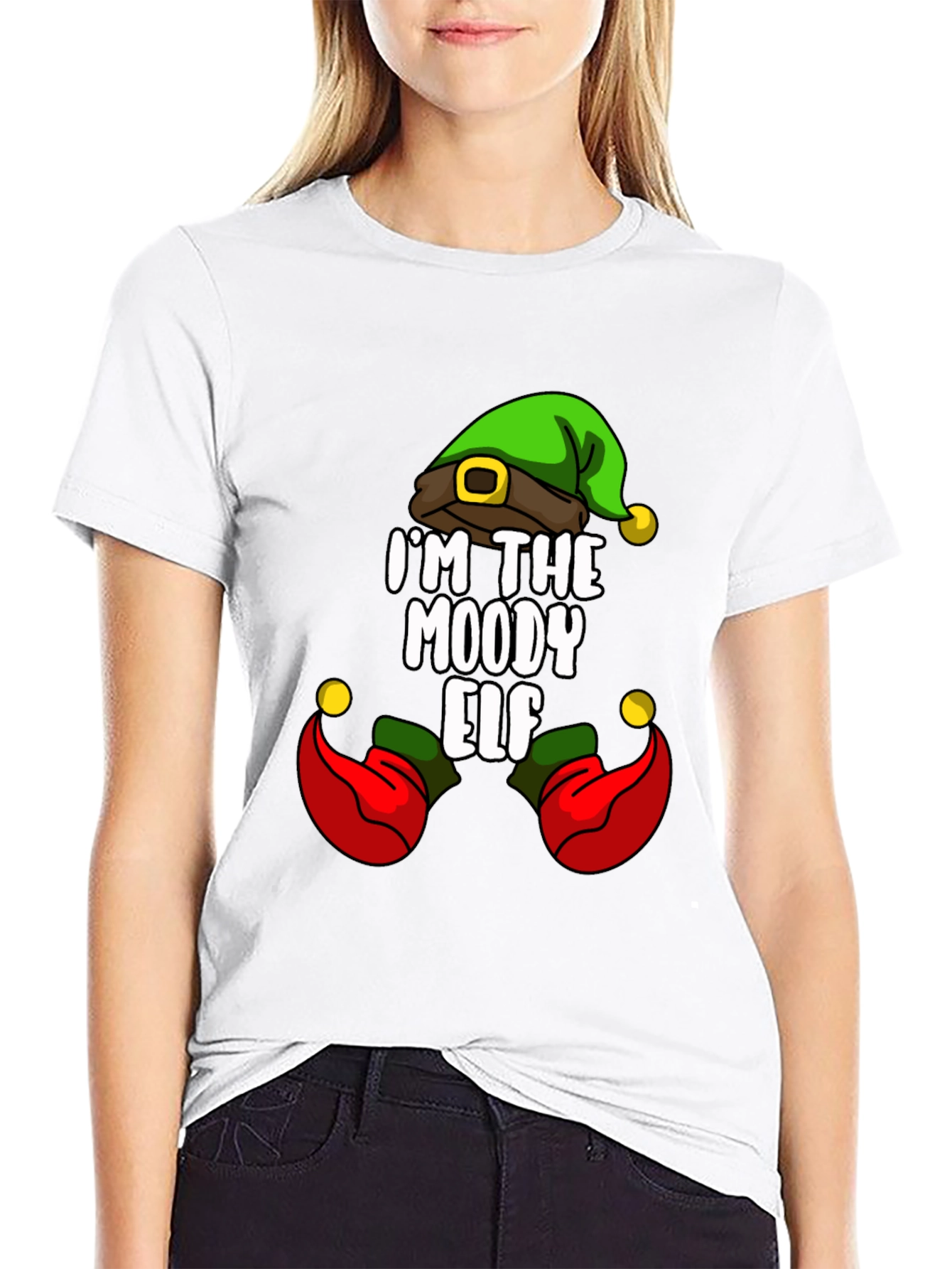Moody Elf T-Shirt - Funny Christmas Tee