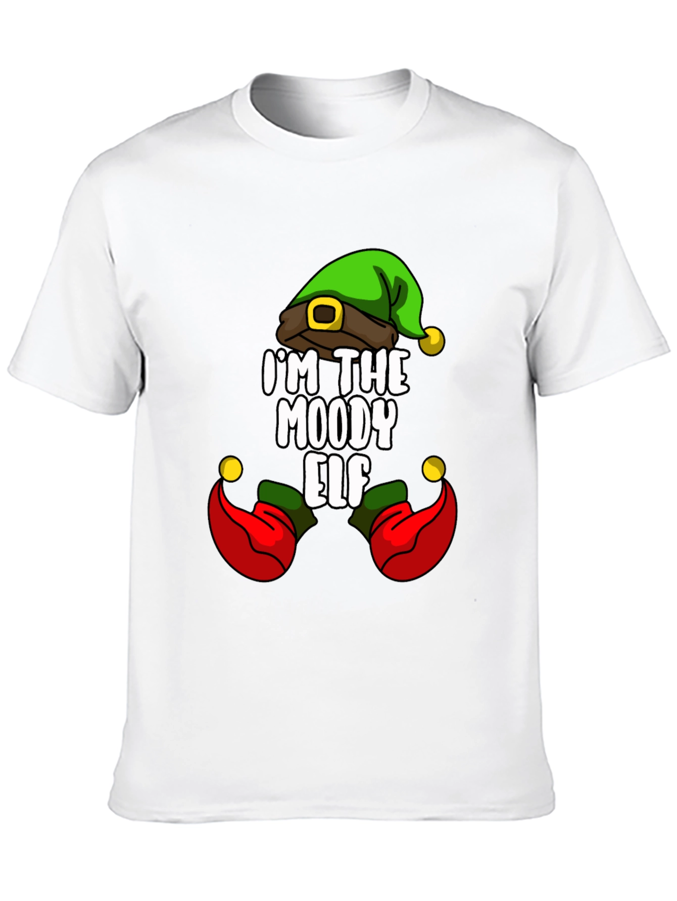 Moody Elf T-Shirt - Funny Christmas Tee