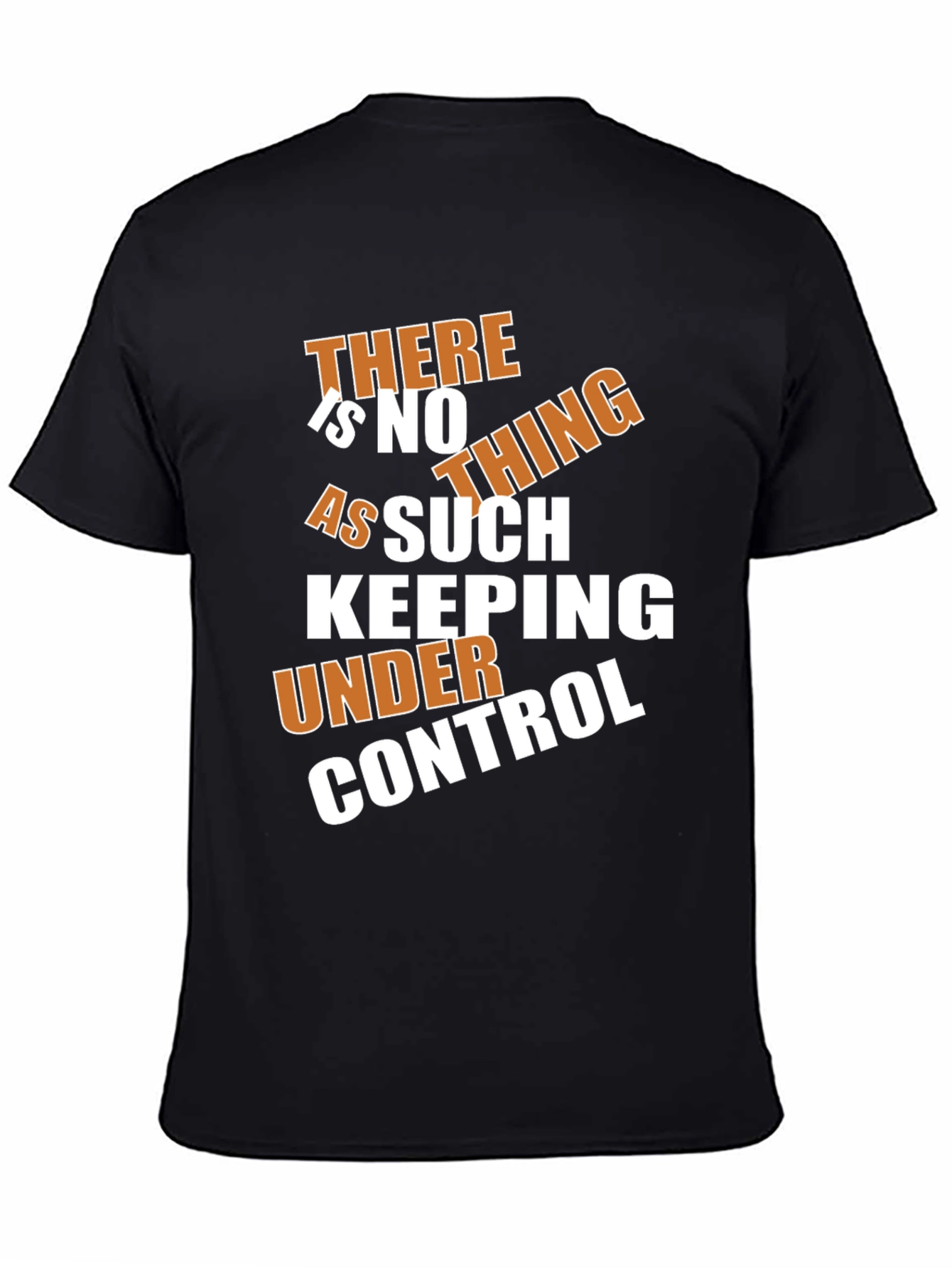 Humorous Slogan Graphic T-Shirt - Black