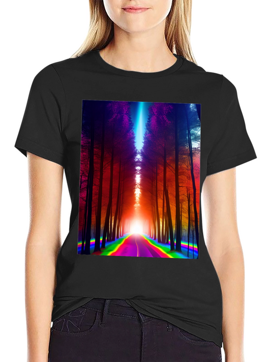 Rainbow Road Forest Graphic Tee
