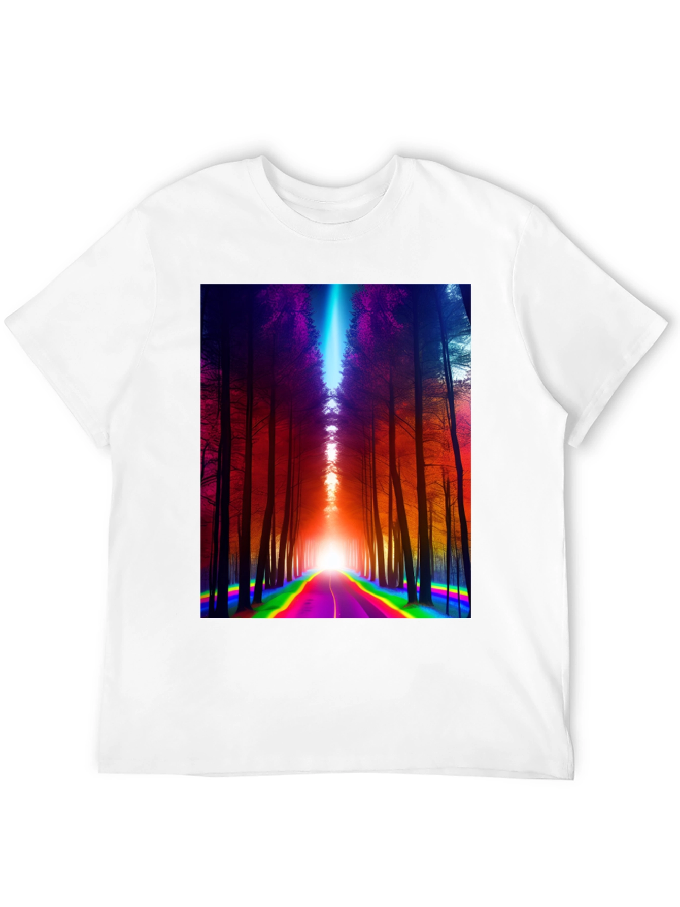 Rainbow Road Forest Graphic Tee