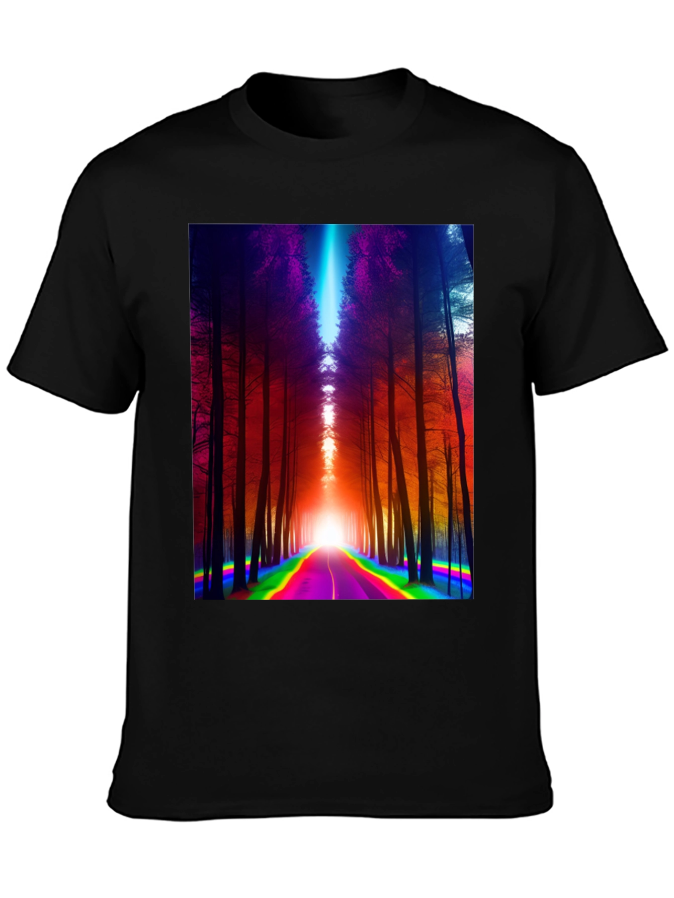 Rainbow Road Forest Graphic Tee