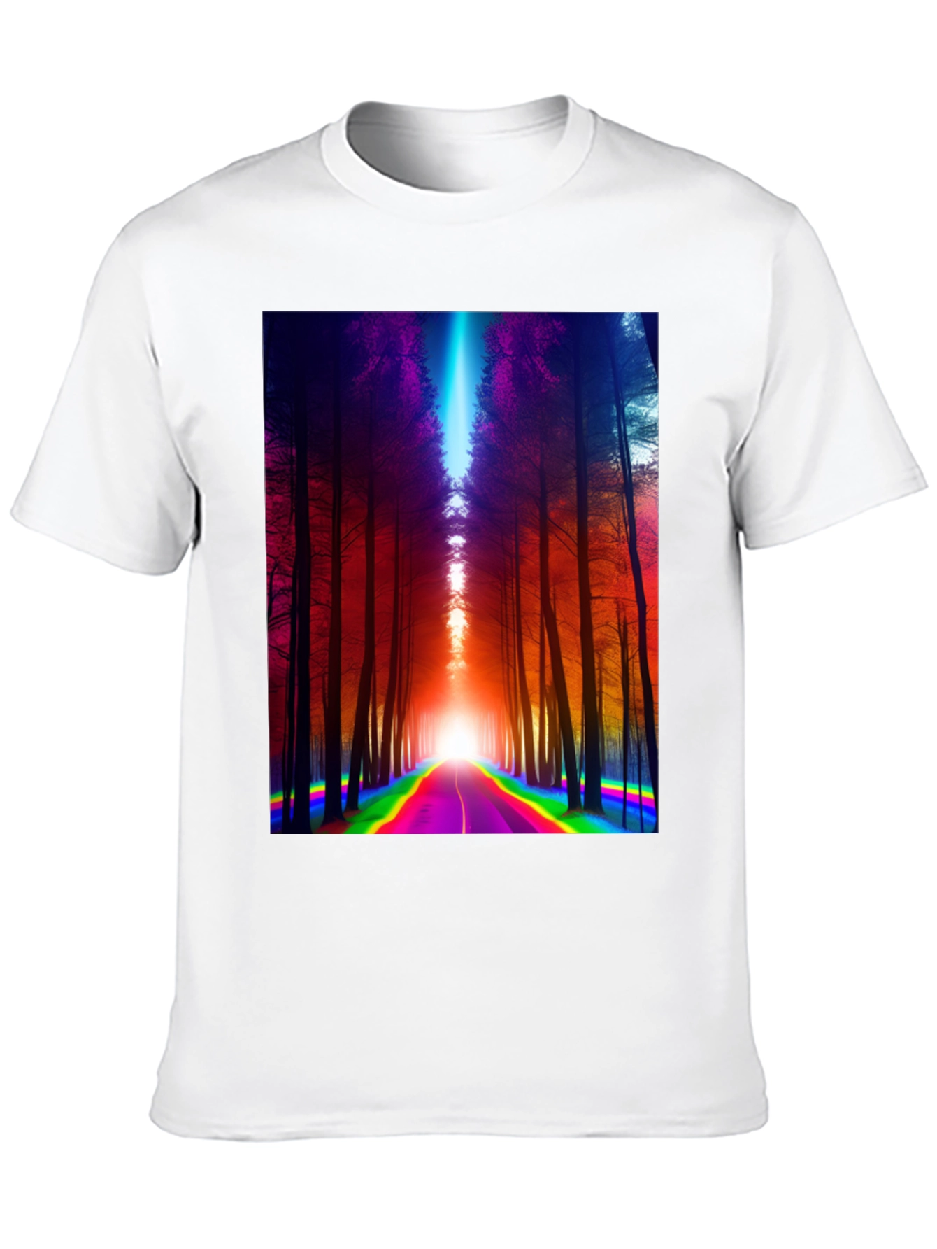 Rainbow Road Forest Graphic Tee