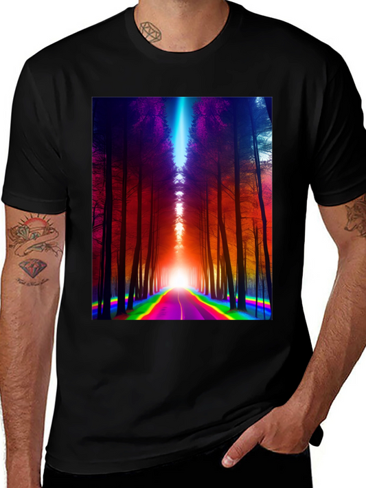 Rainbow Road Forest Graphic Tee