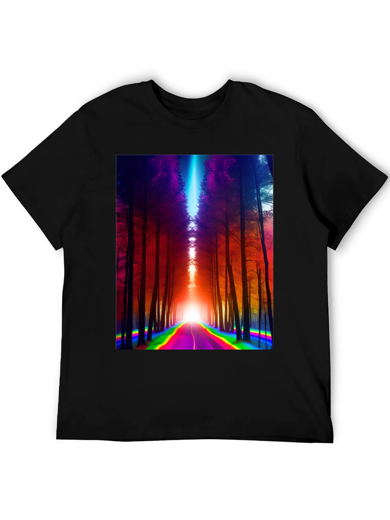 Rainbow Road Forest Graphic Tee