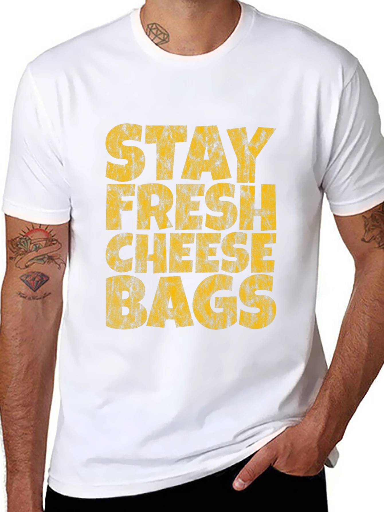 Stay Fresh Cheese Bags Graphic Tee