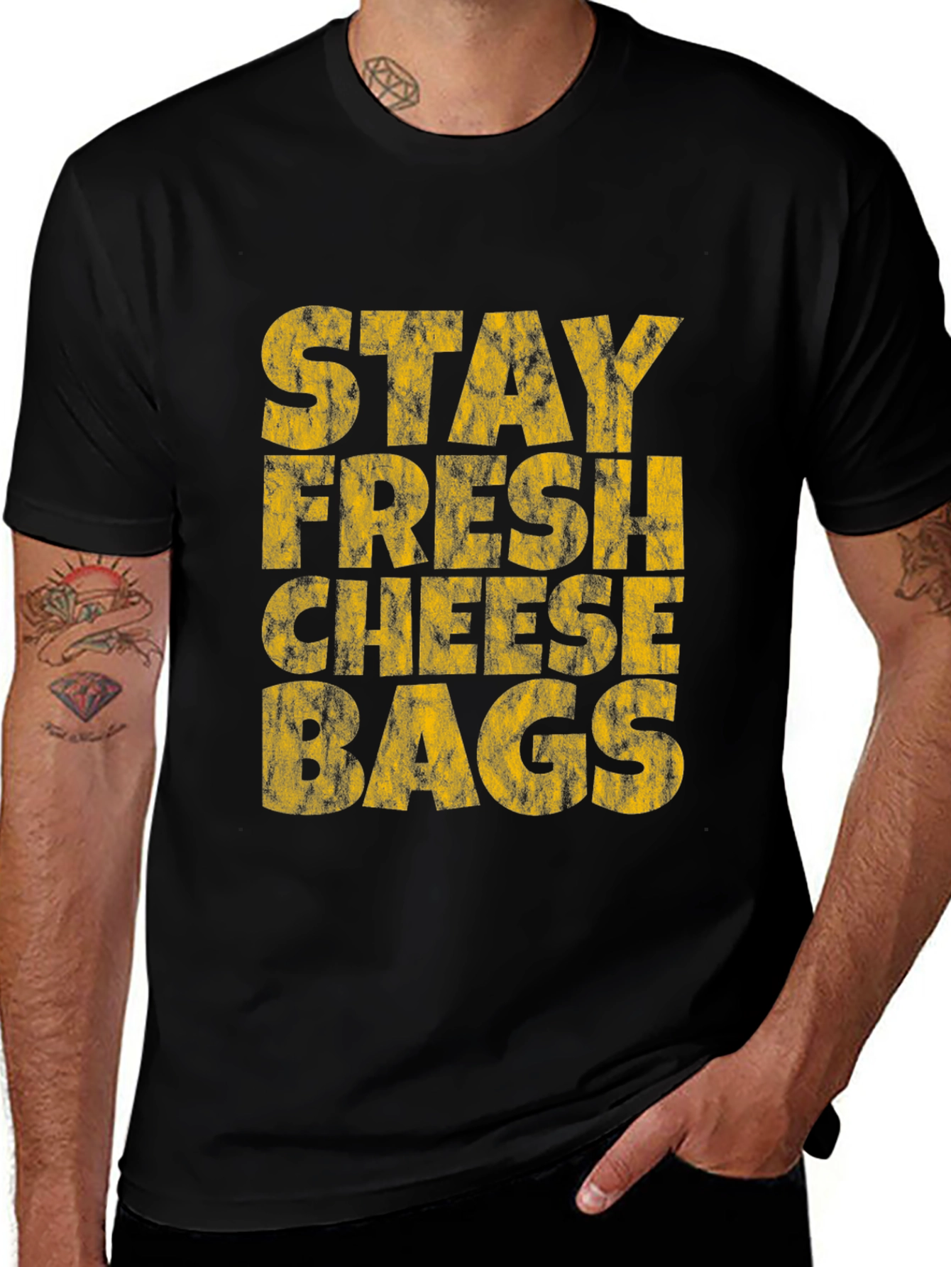 Stay Fresh Cheese Bags Graphic Tee