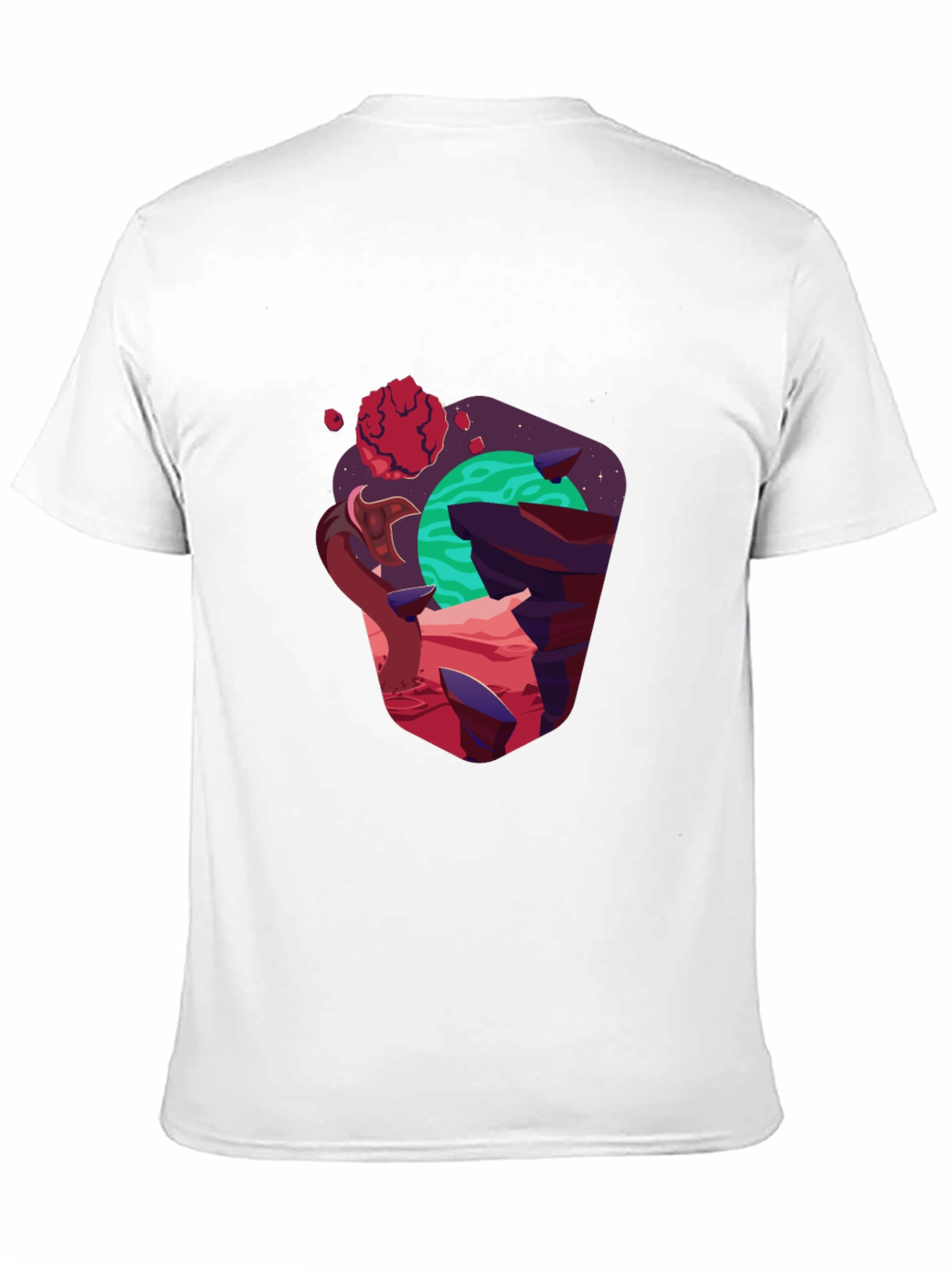 Cosmic Planet Graphic Black T-Shirt