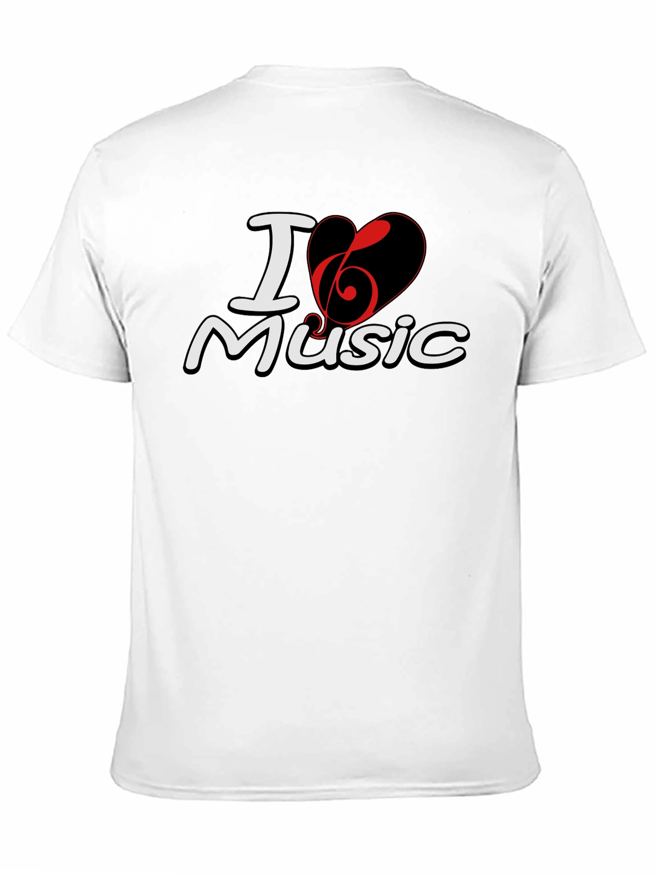 I Heart Music Black T-Shirt
