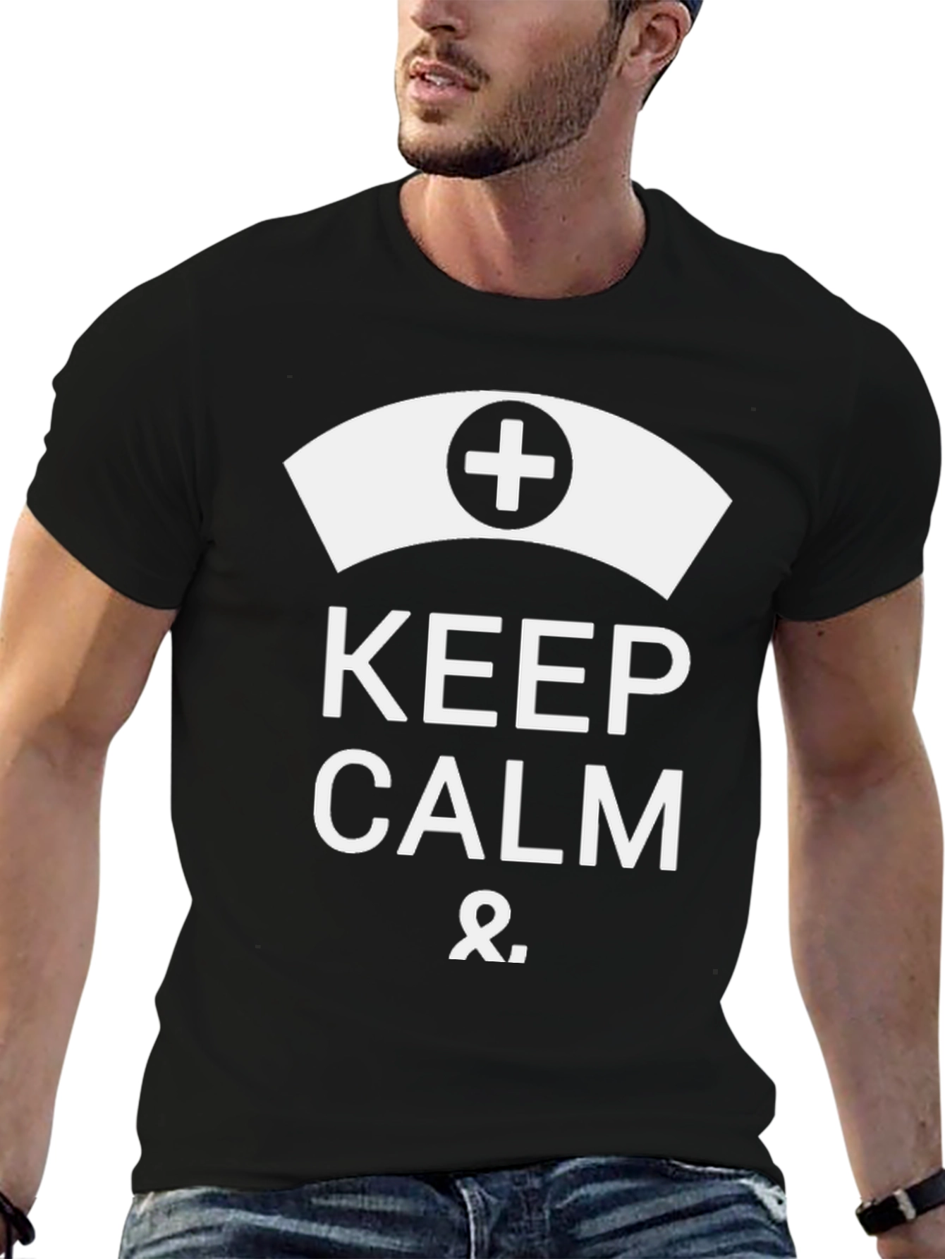 Keep Calm Nurse T-Shirt - Black