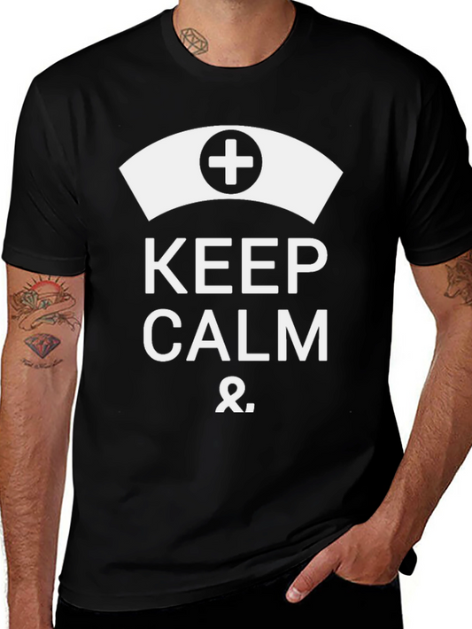 Keep Calm Nurse T-Shirt - Black