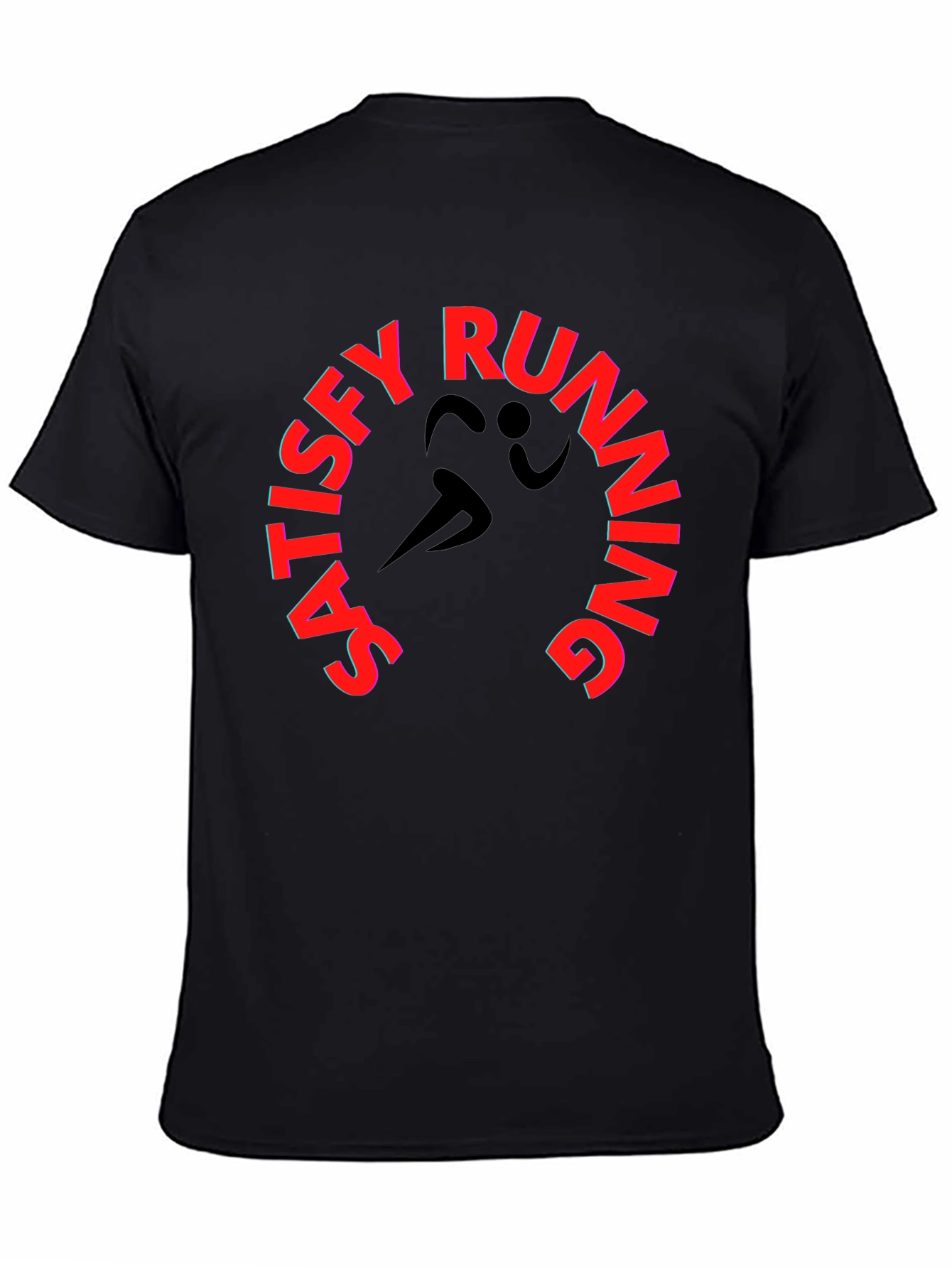 Satisfy Running Black Graphic Tee