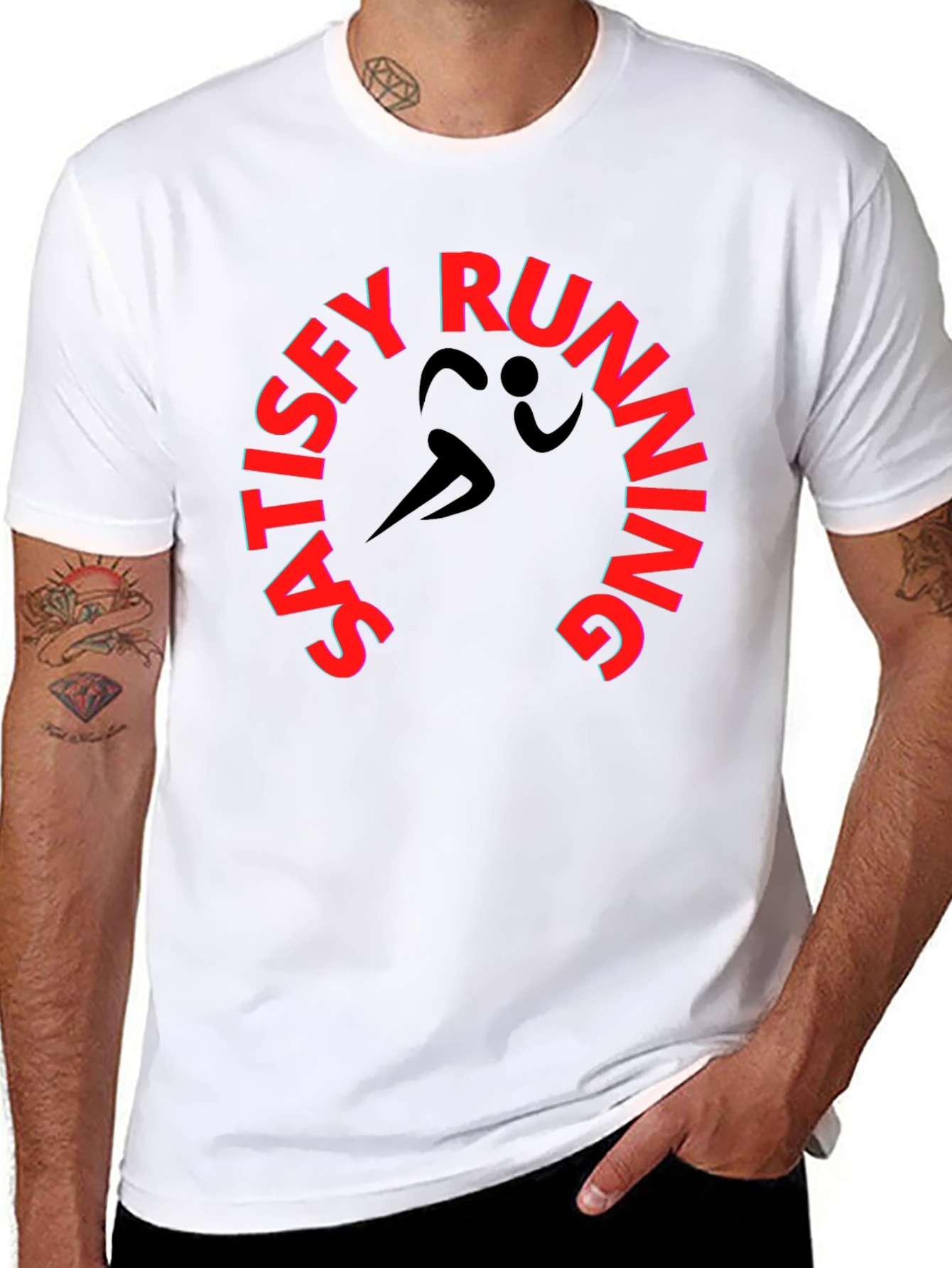 Satisfy Running Black Graphic Tee