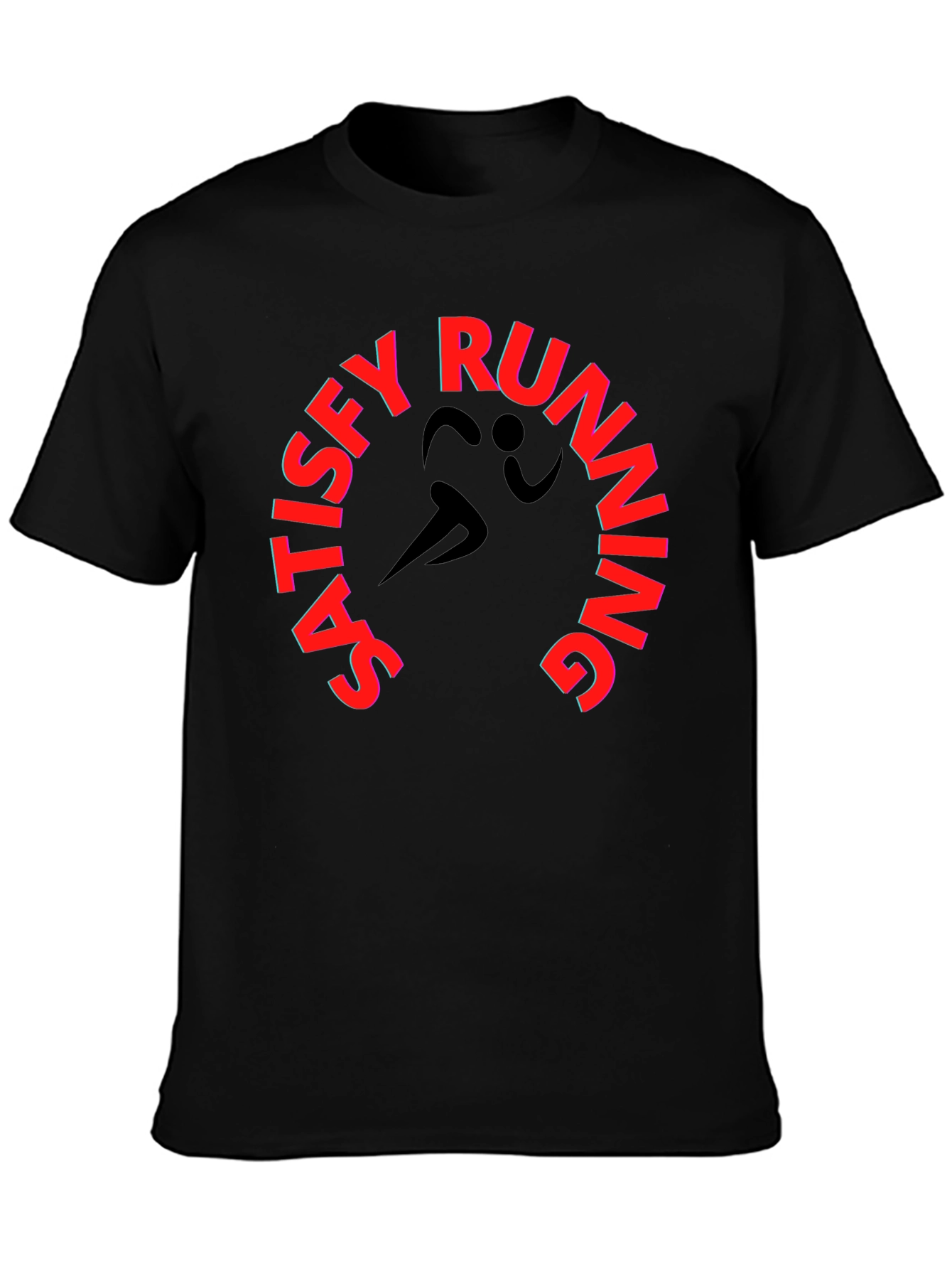 Satisfy Running Black Graphic Tee