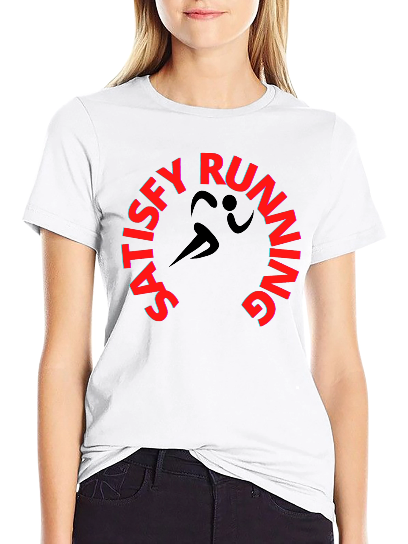 Satisfy Running Black Graphic Tee