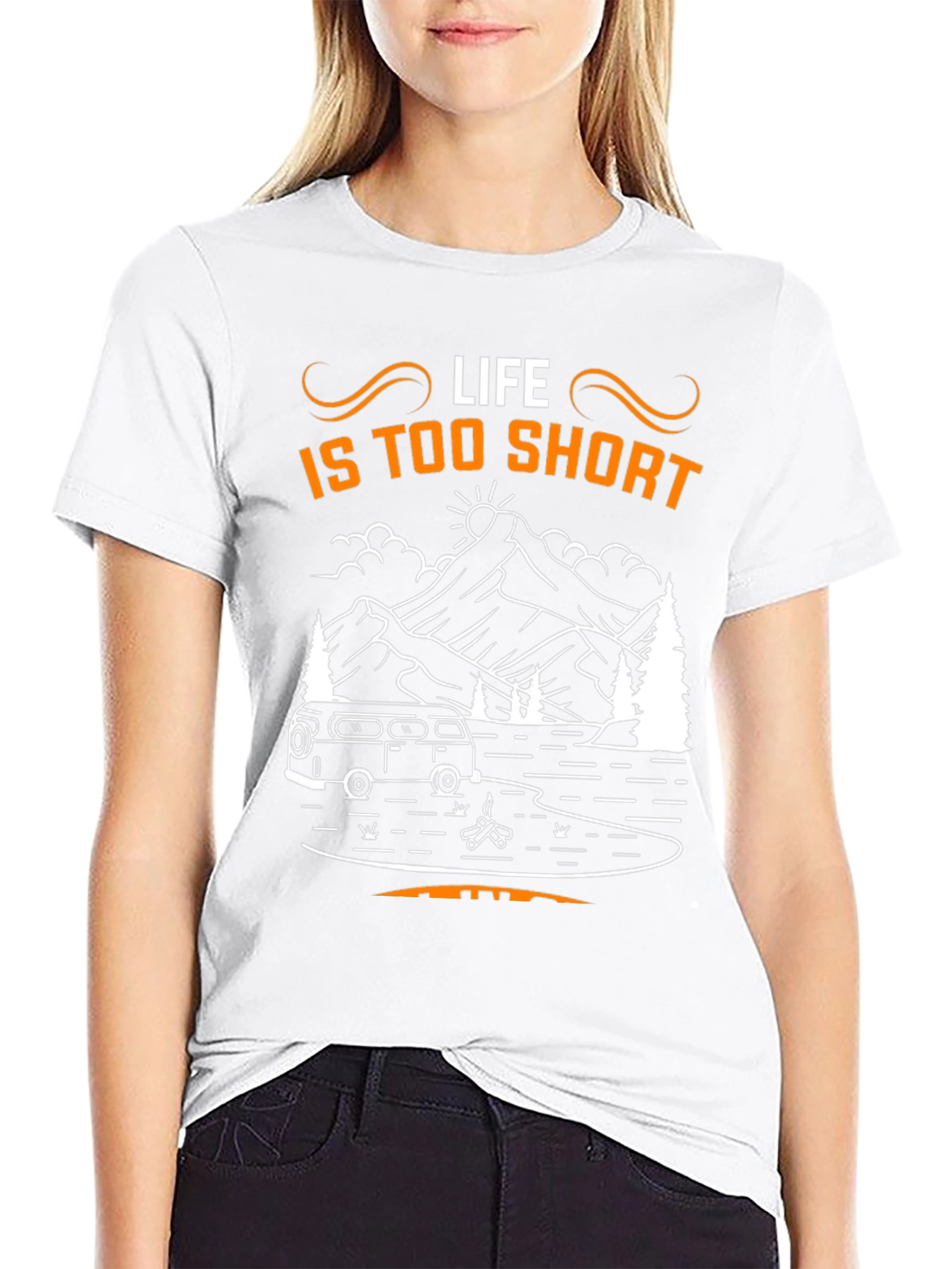 Life is Too Short Camping Graphic Tee
