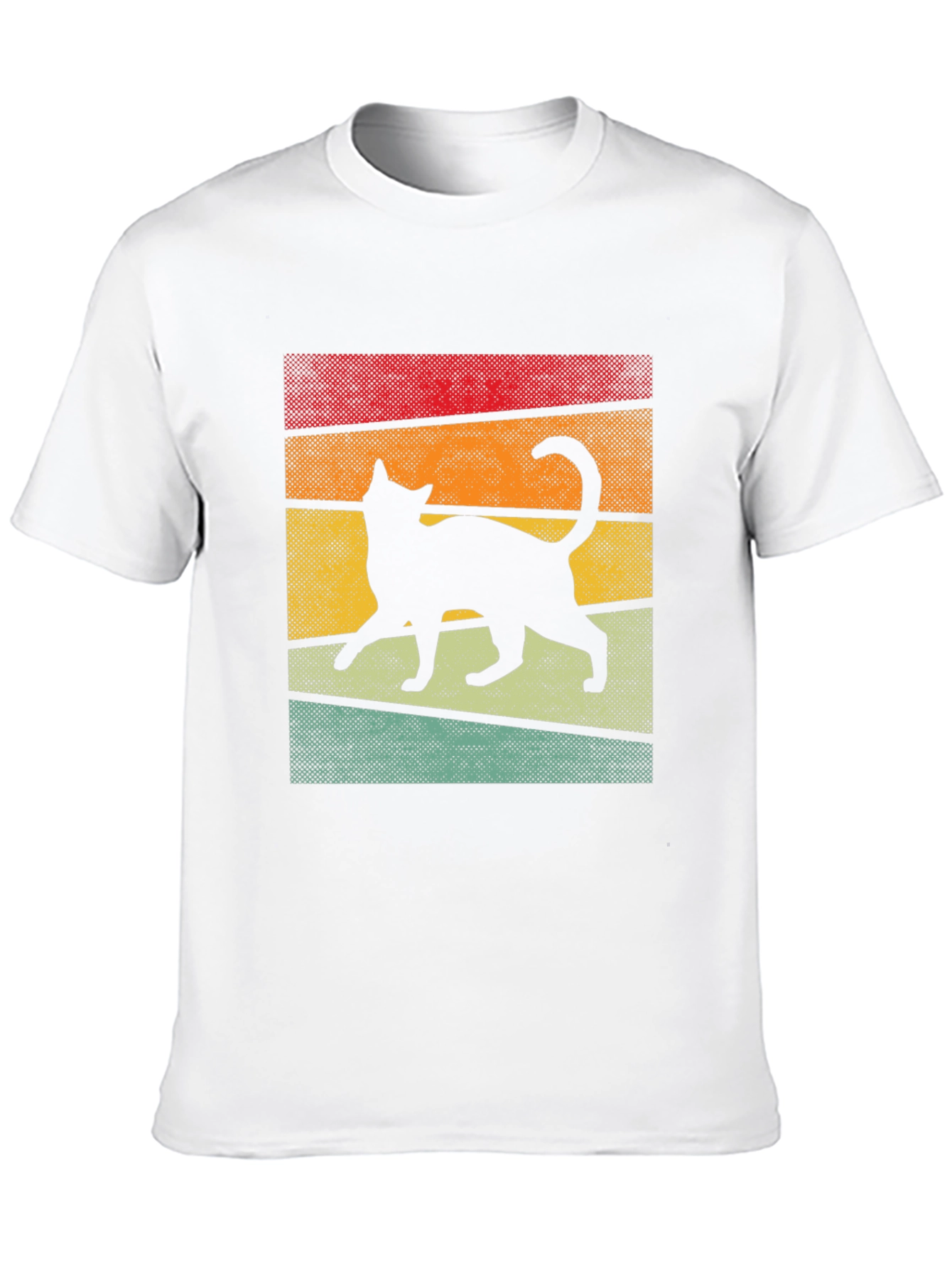Retro Cat Silhouette T-Shirt