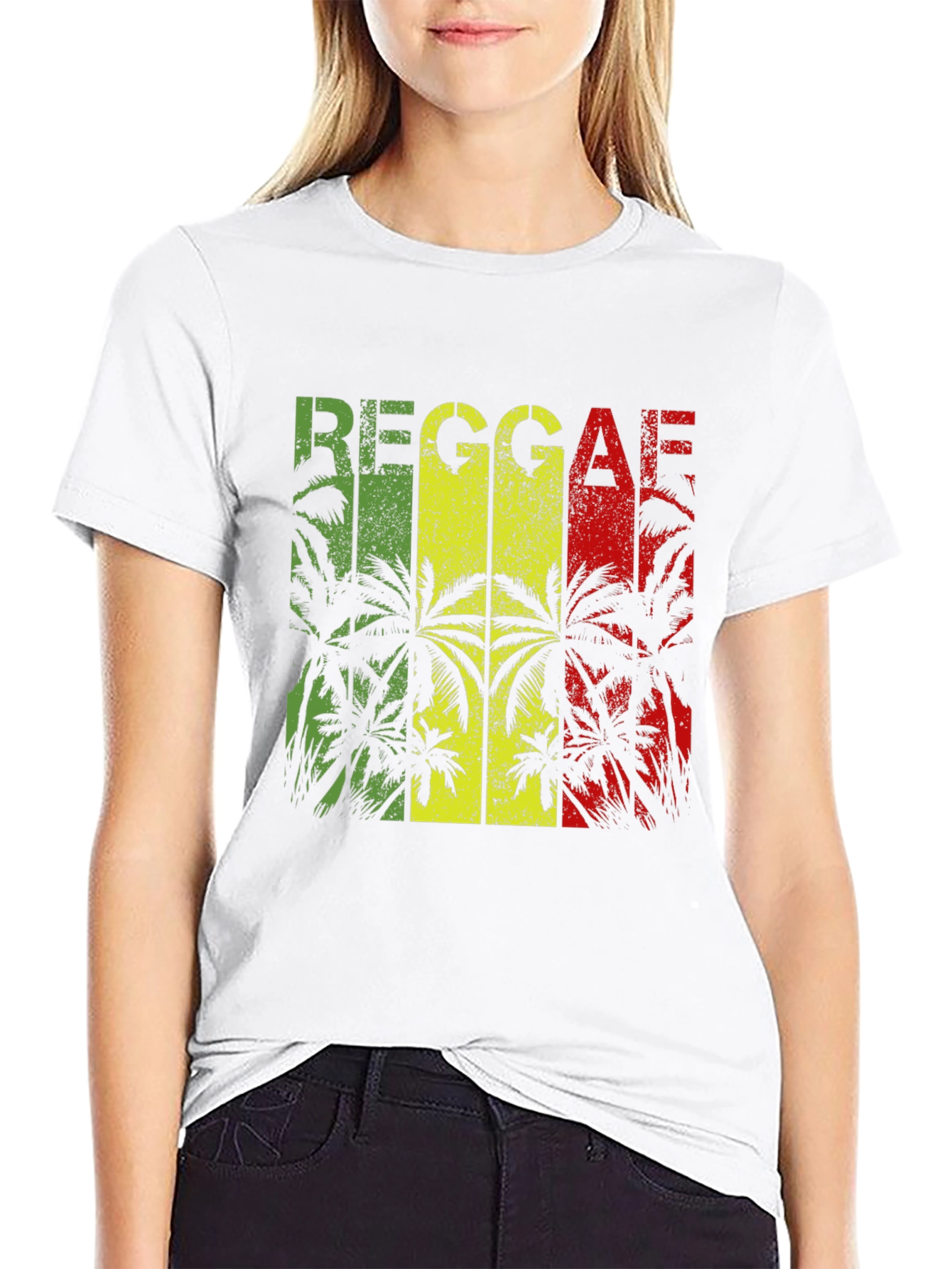 Reggae Palms T-Shirt: Rasta Vibe