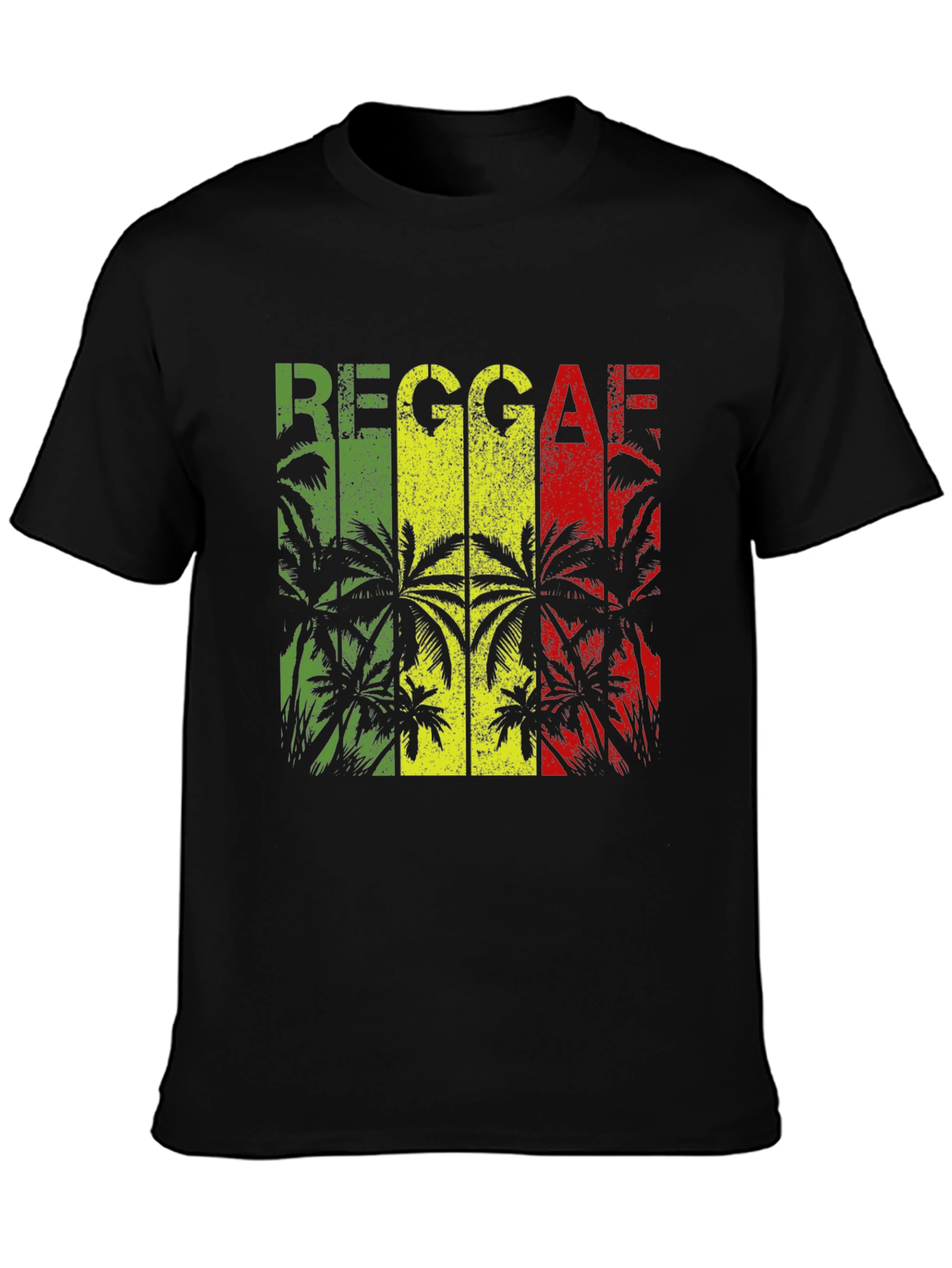 Reggae Palms T-Shirt: Rasta Vibe