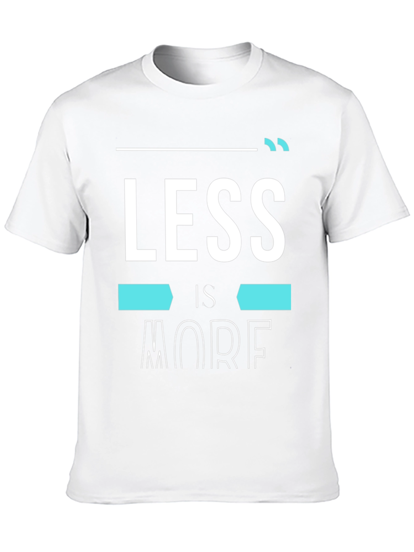 Less is More Graphic Black T-Shirt