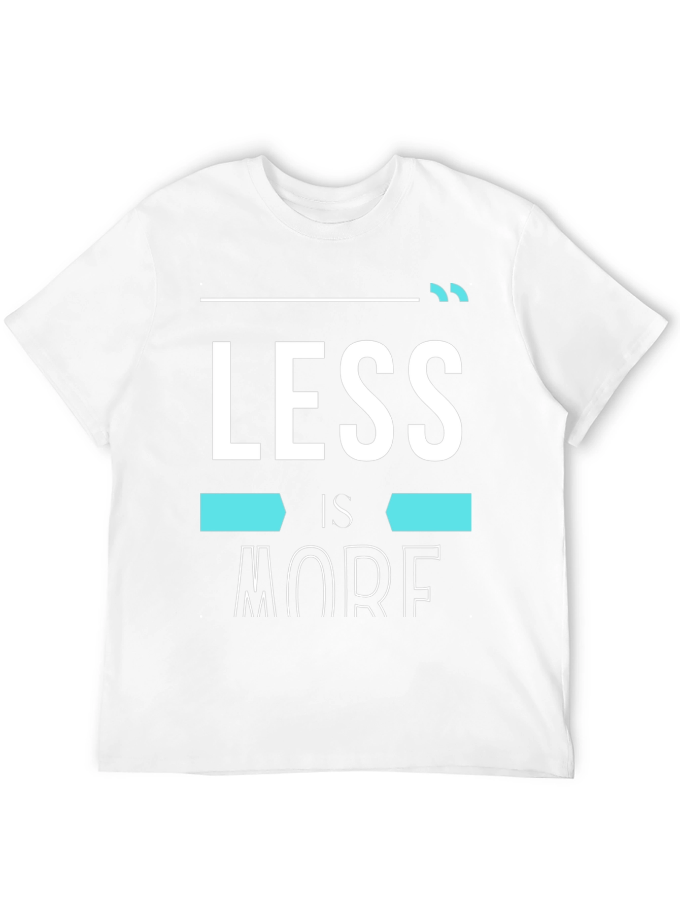 Less is More Graphic Black T-Shirt