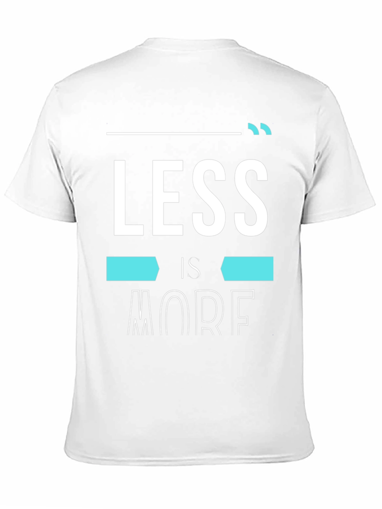 Less is More Graphic Black T-Shirt