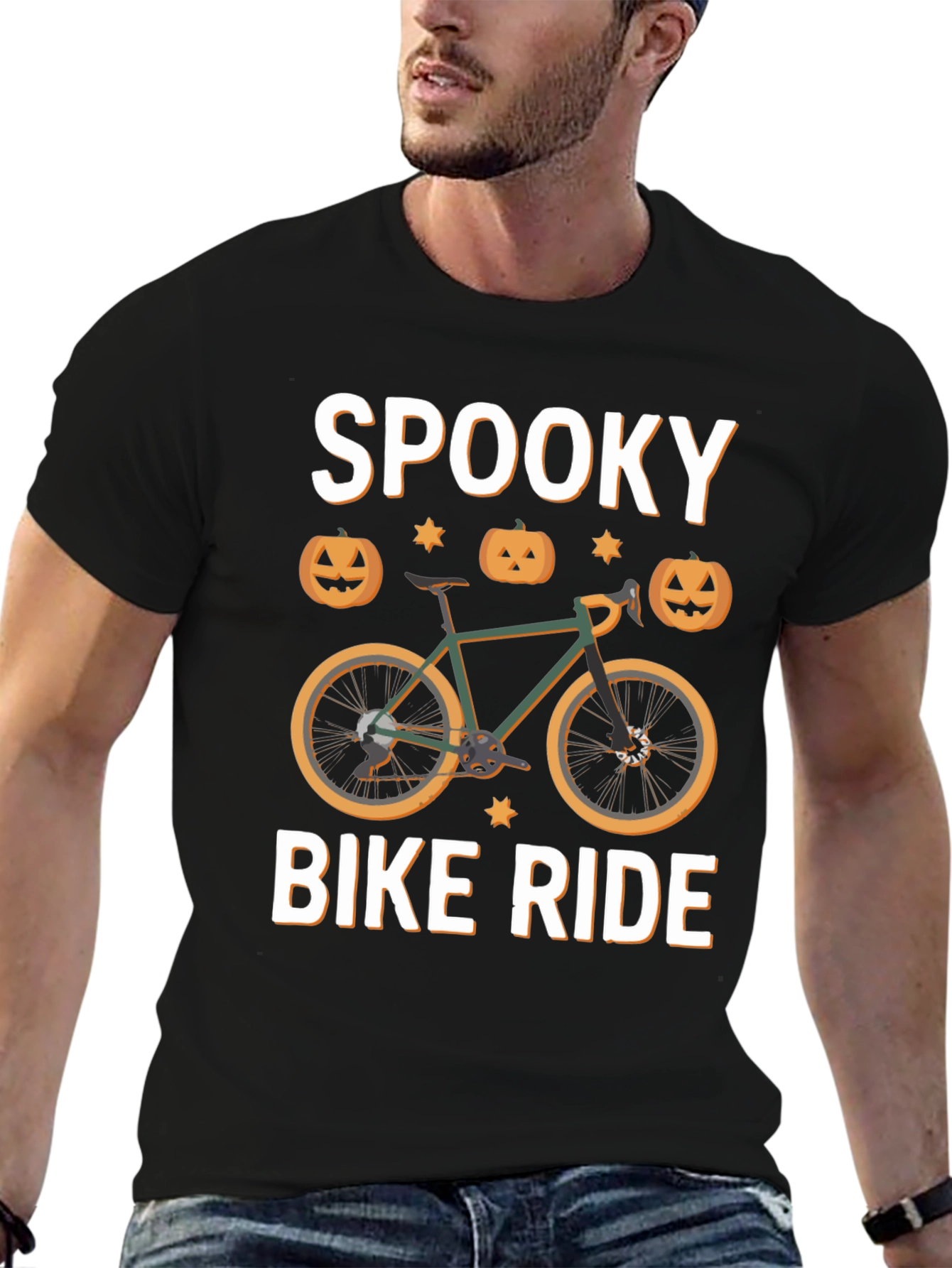 Spooky Bike Ride T-Shirt - Halloween Cycling