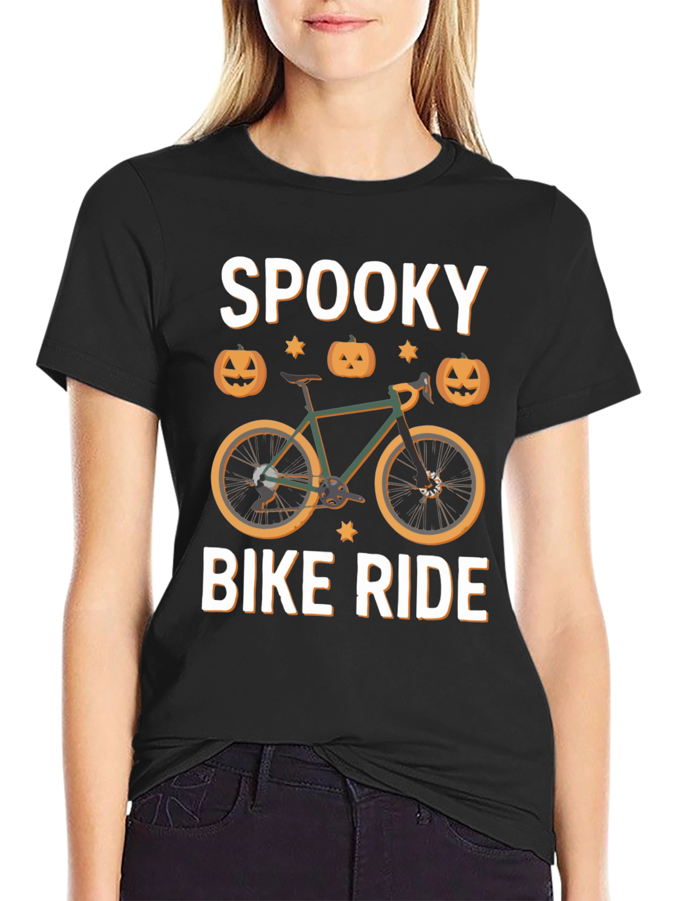 Spooky Bike Ride T-Shirt - Halloween Cycling
