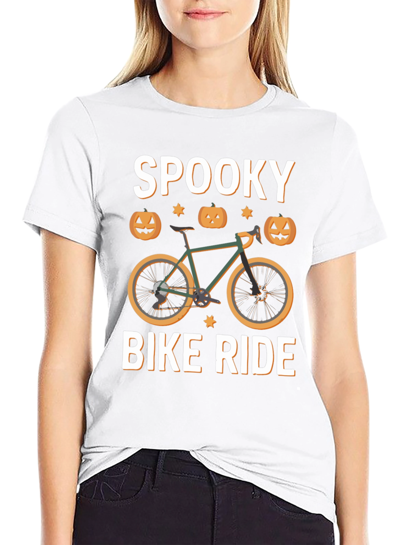Spooky Bike Ride T-Shirt - Halloween Cycling
