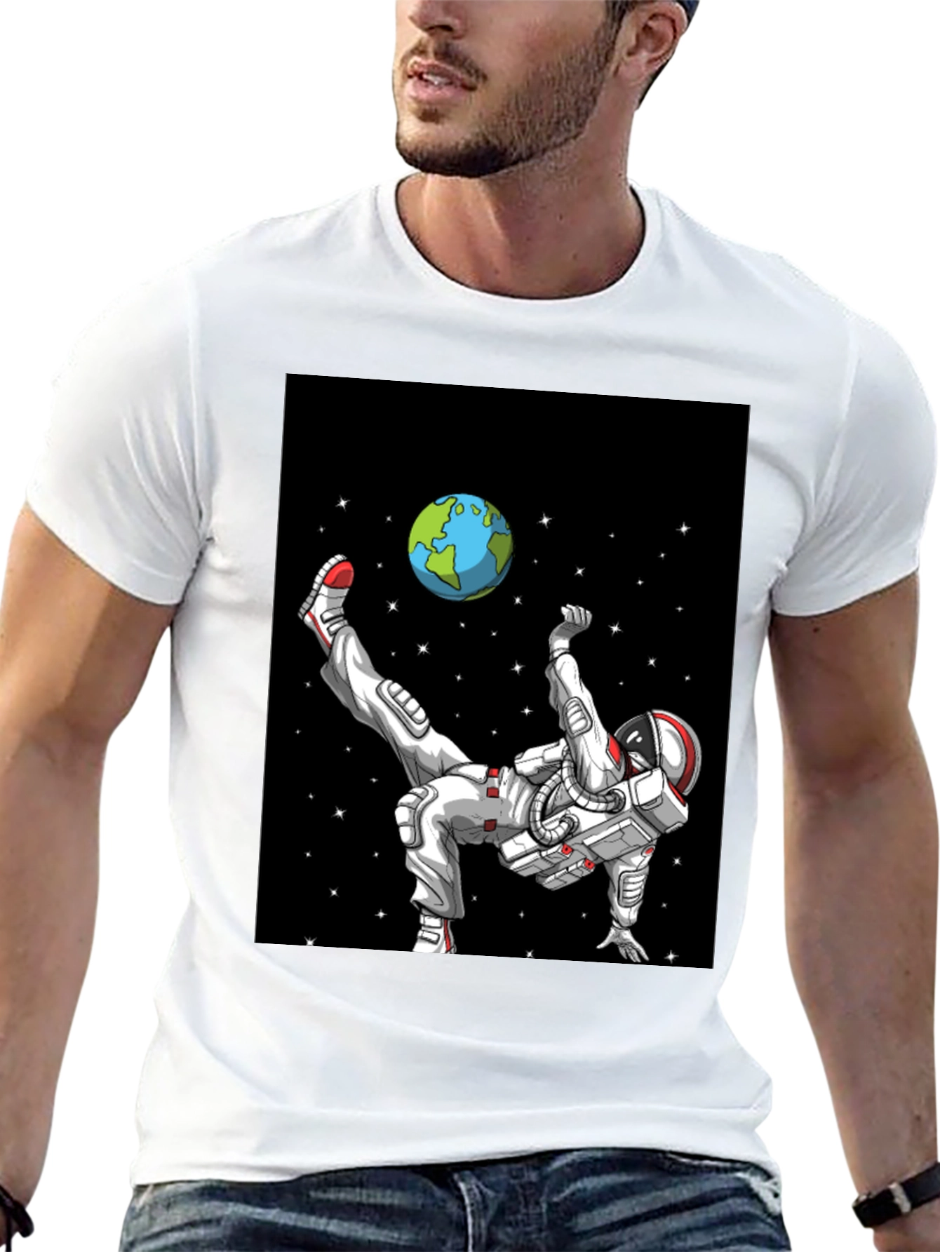 Astronaut Soccer T-Shirt - Space Kick!