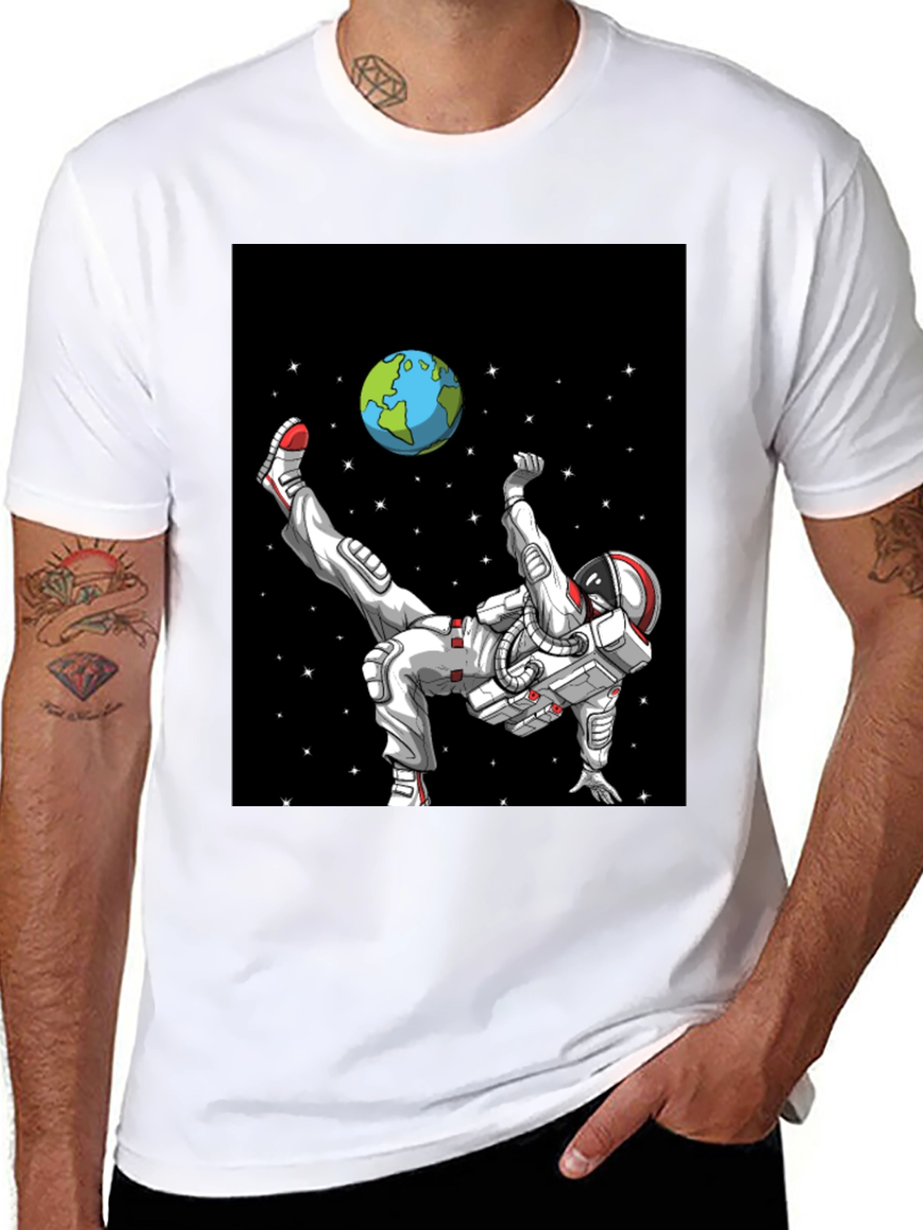 Astronaut Soccer T-Shirt - Space Kick!