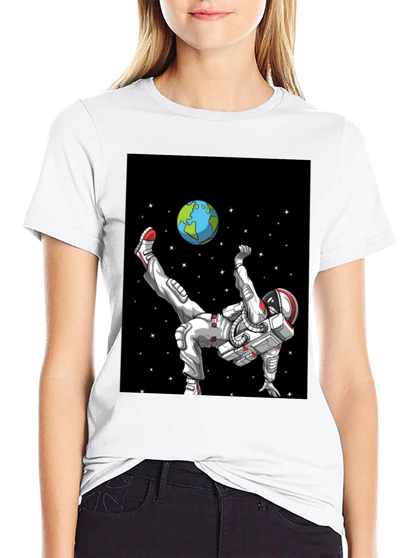 Astronaut Soccer T-Shirt - Space Kick!