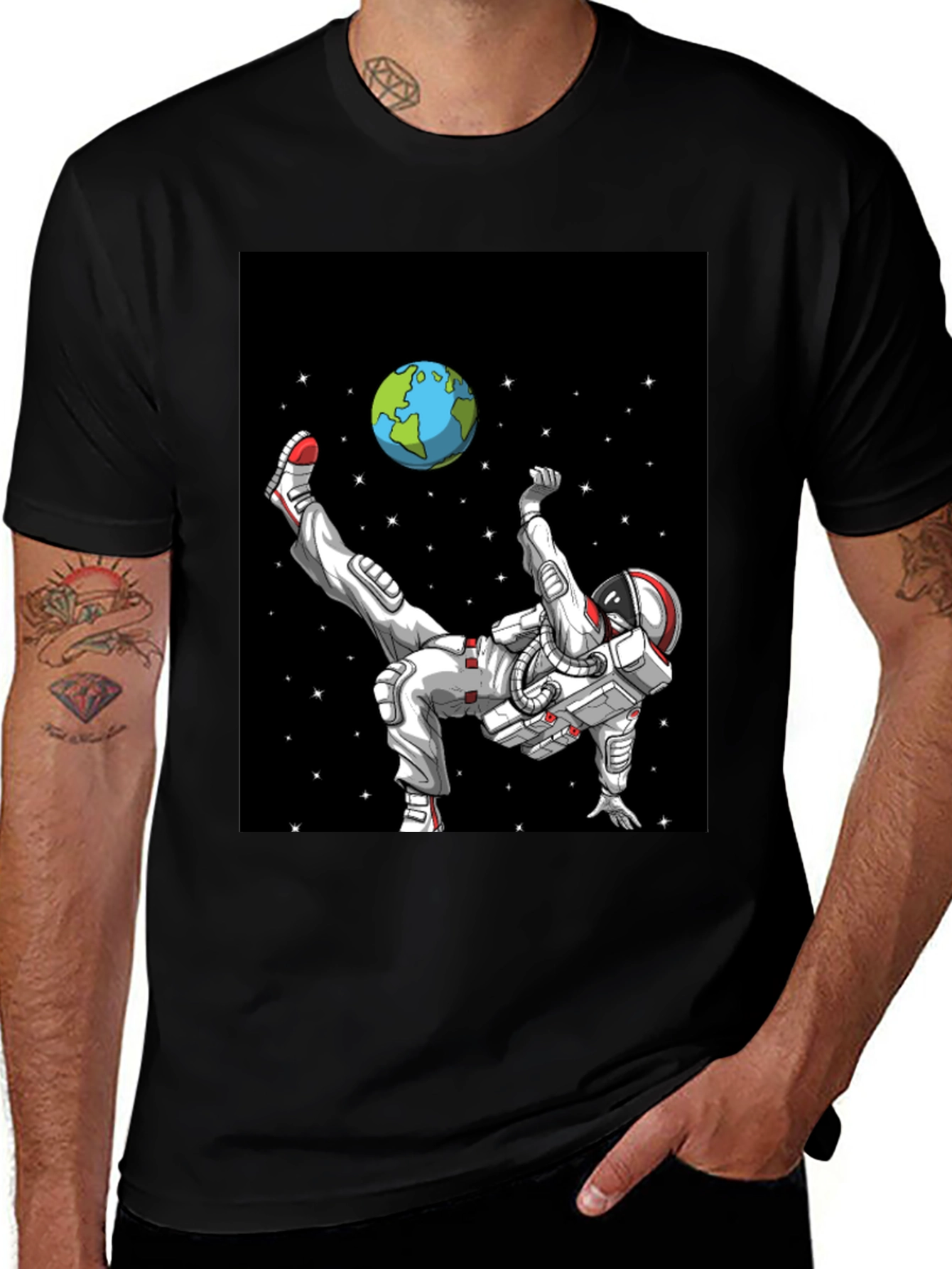 Astronaut Soccer T-Shirt - Space Kick!