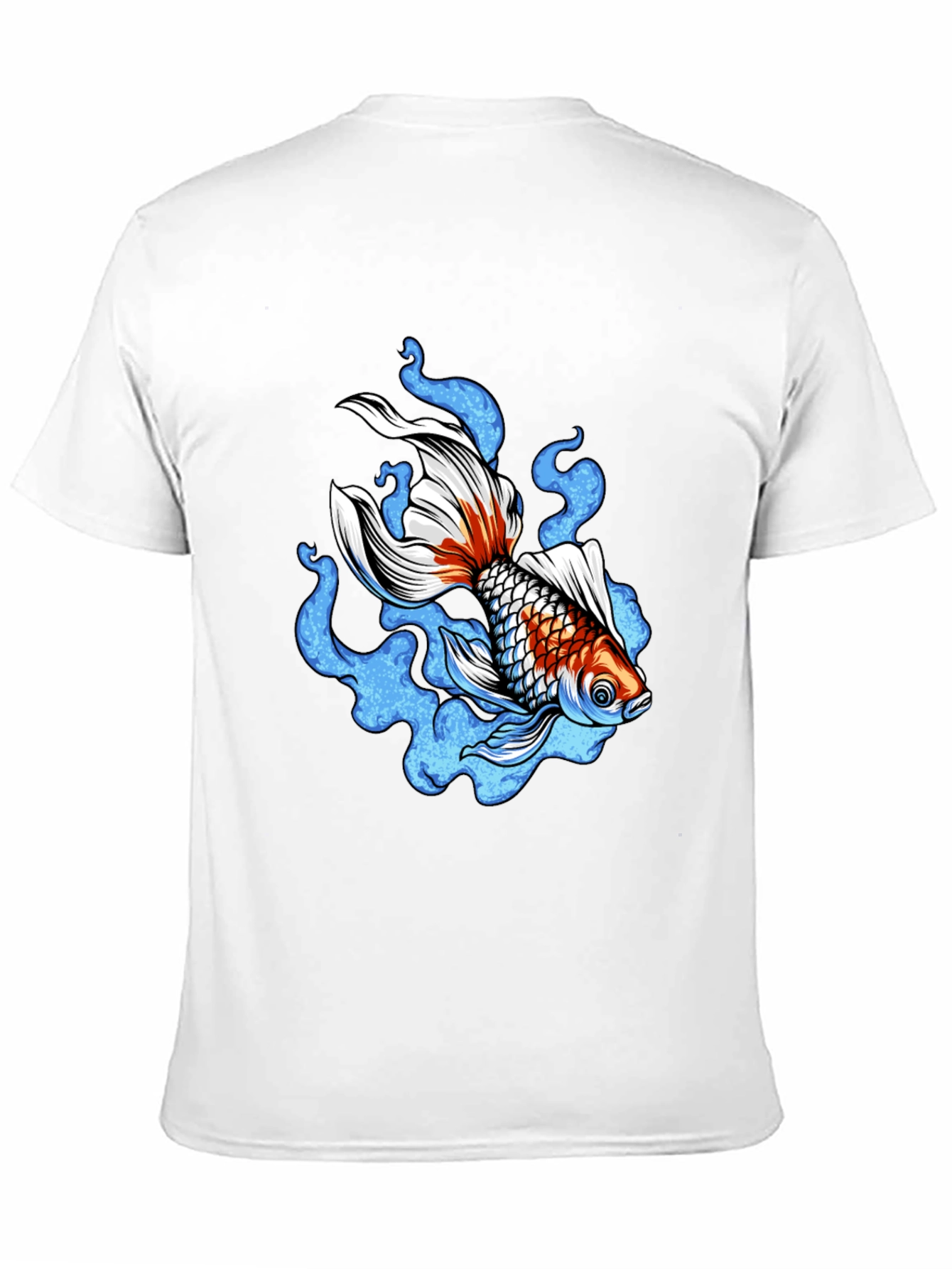 Koi Fish Graphic Black T-Shirt