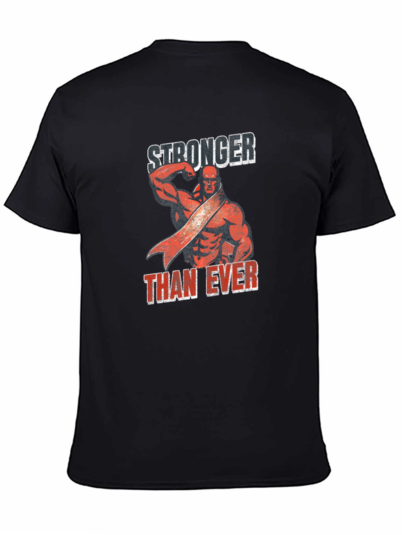 Stronger Than Ever Graphic Tee - Black Cotton Shirt