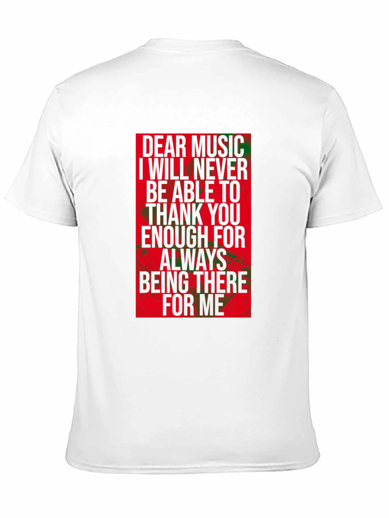Dear Music Graphic Tee - Black Crew Neck T-Shirt